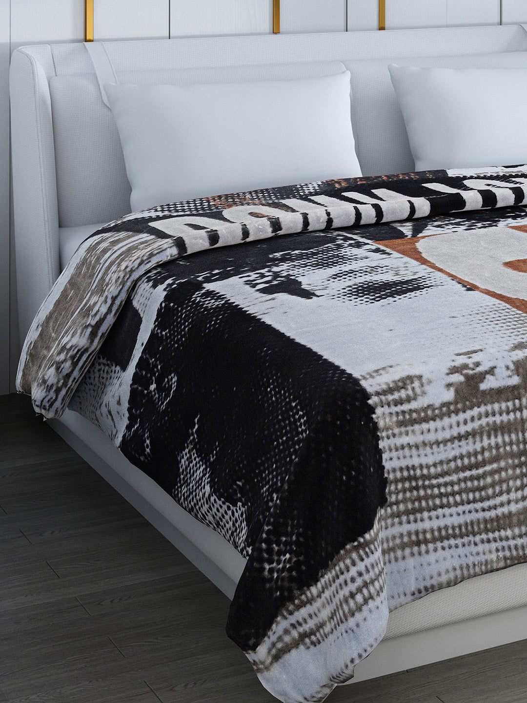 Printed Double Bed Blanket for Heavy Winter -2 Ply