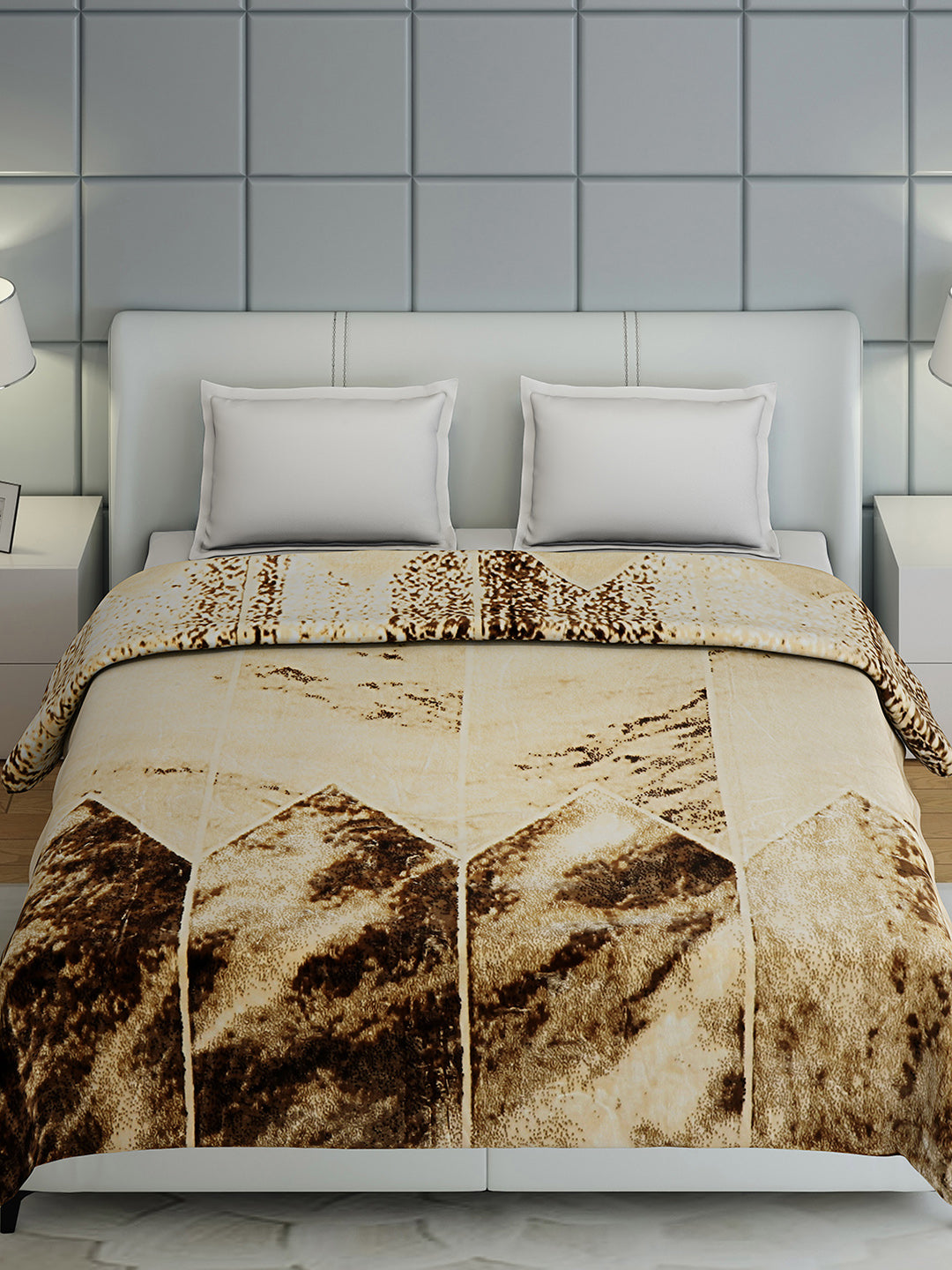 Printed Double Bed 1155 GSM Blanket Edenberg 2 Ply (Weight 6.1 kg)