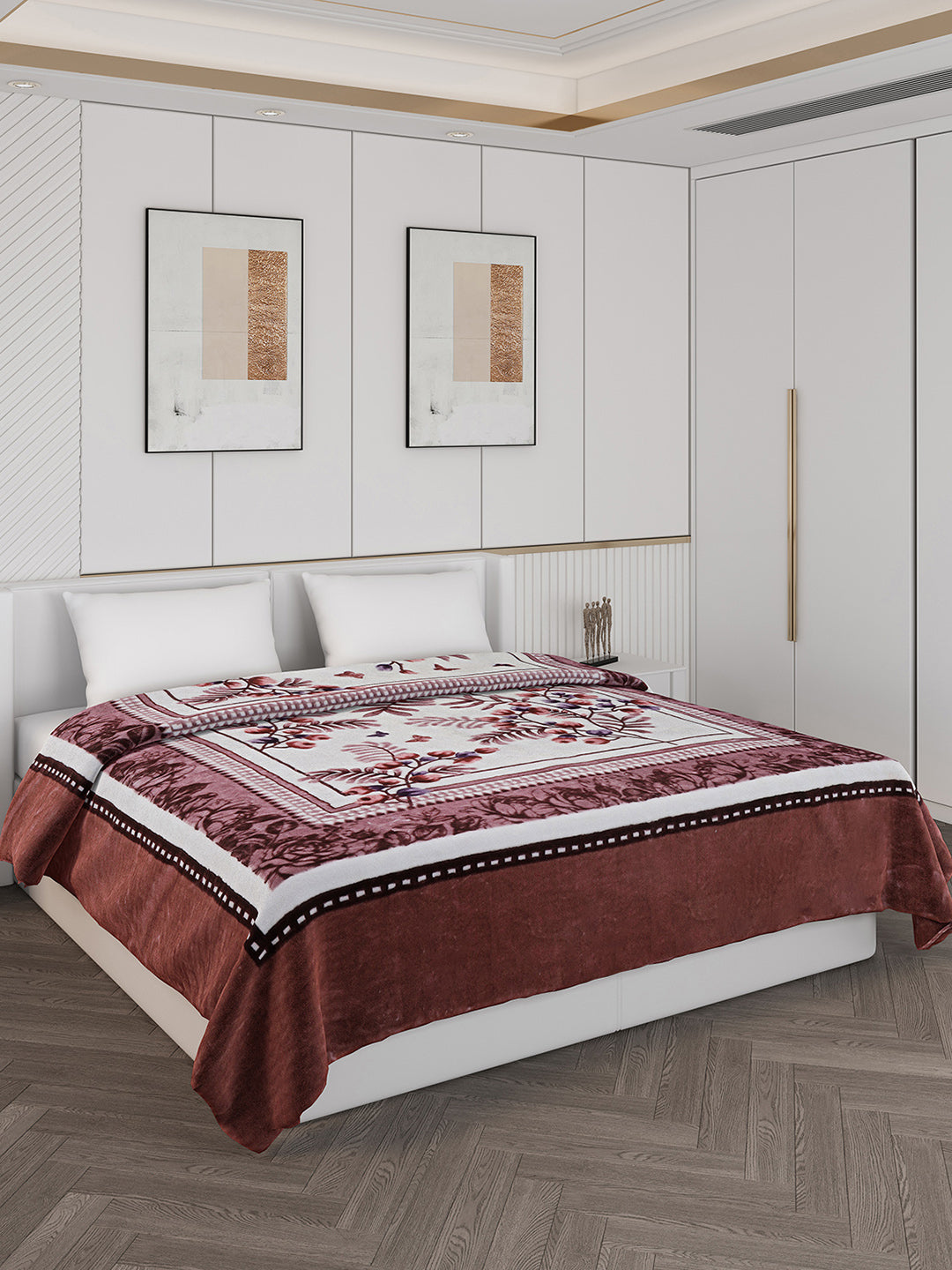 Printed Double Bed 928 GSM Blanket Embassy 1 Ply (Weight 4.9 kg)