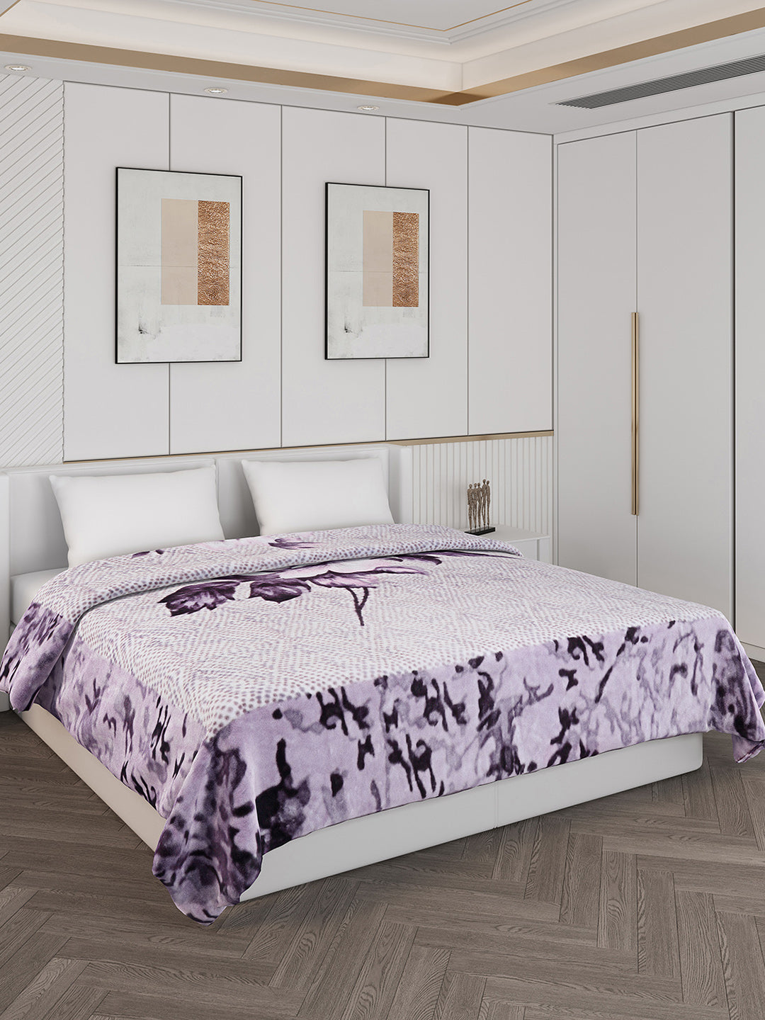 Printed Double Bed 900 GSM Blanket for Heavy Winter -1 Ply (Weight 4.9 kg)