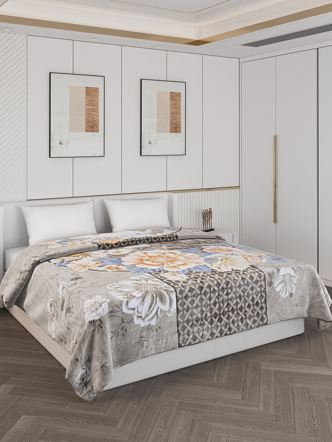 Printed Double Bed 928 GSM Blanket Embassy 1 Ply (Weight 4.9 kg)