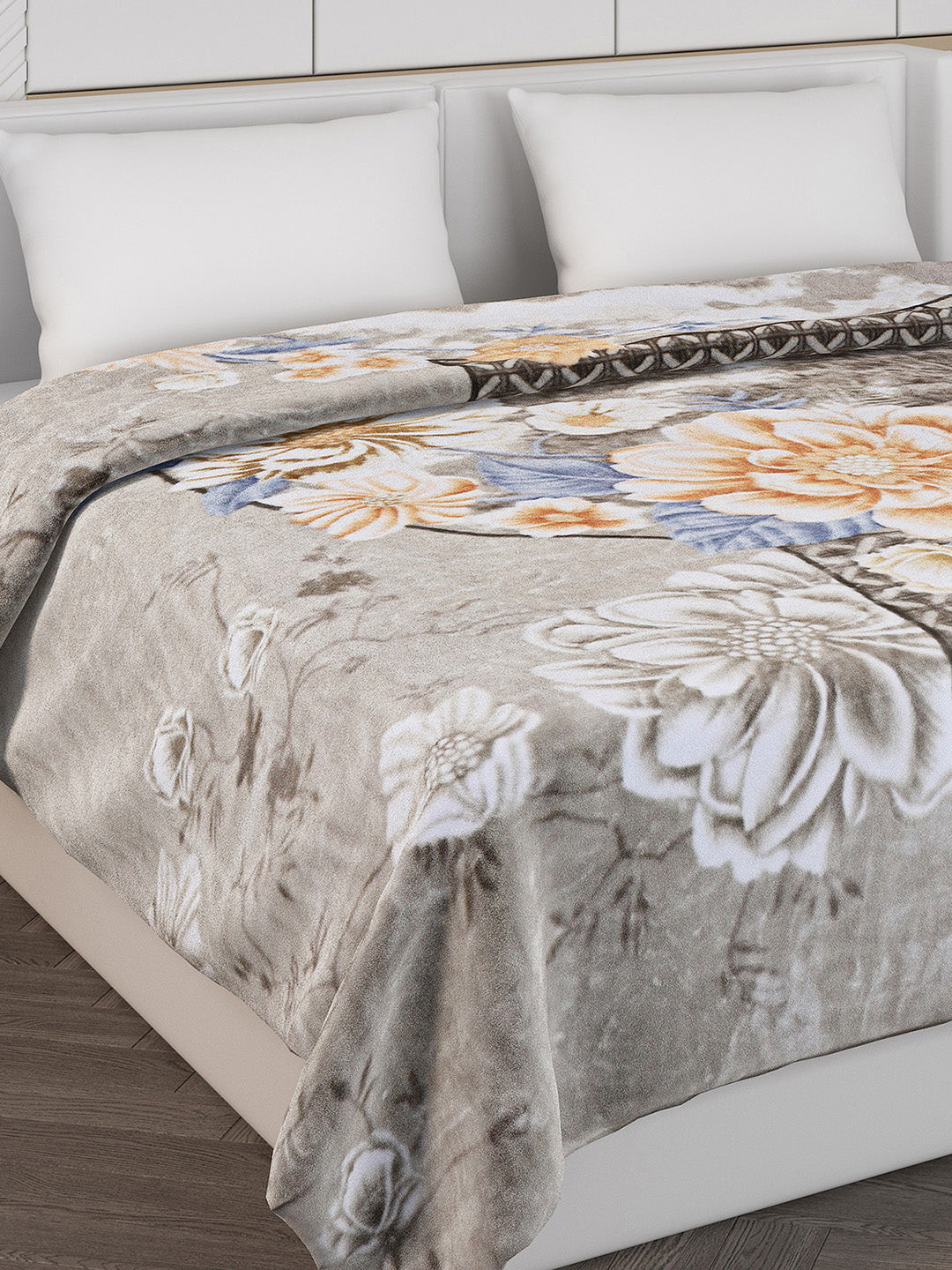 Printed Double Bed 900 GSM Blanket for Heavy Winter -1 Ply (Weight 4.9 kg)