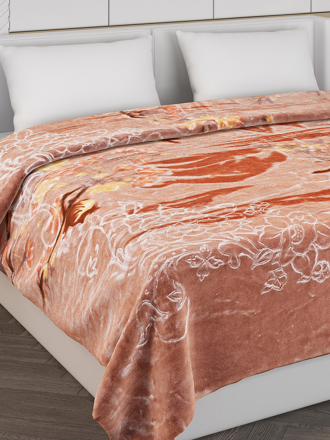 Printed Double Bed 890 GSM Blanket Emperor 2 Ply (Weight 4.7 kg)