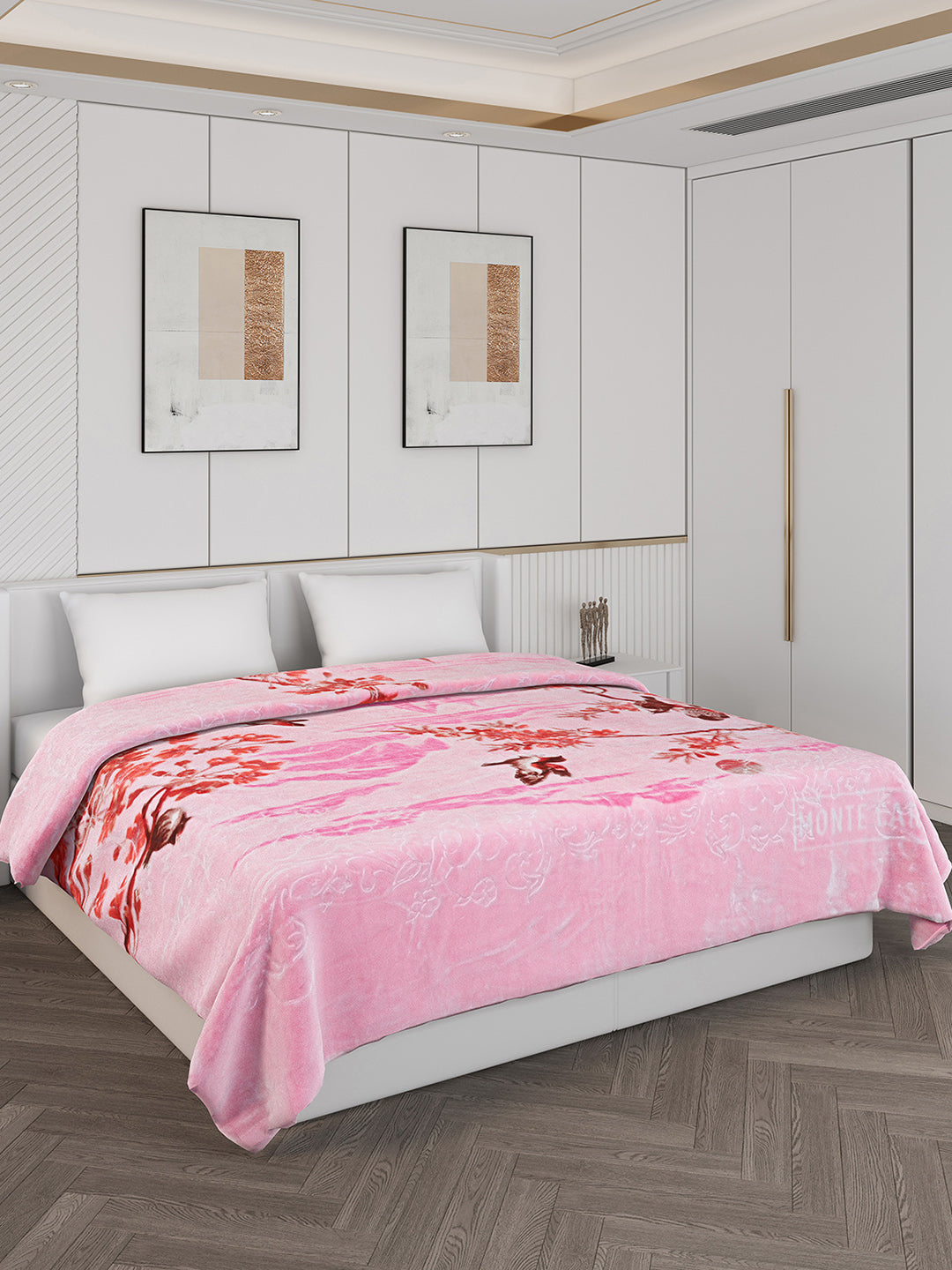 Printed Double Bed 850 GSM Blanket for Heavy Winter -2 Ply (Weight 4.7 kg)