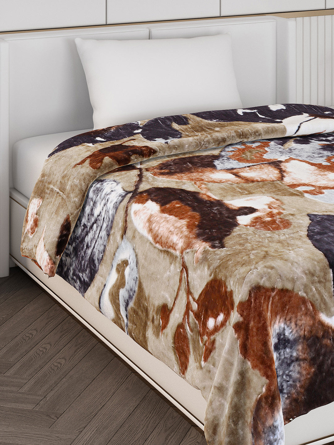 Printed Single Bed 596 GSM Blanket Everest 2 Ply (Weight 2.1 kg)