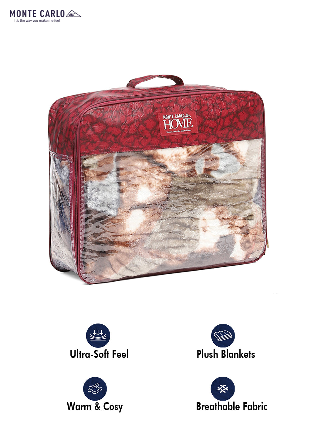 Printed Single Bed 596 GSM Blanket Everest 2 Ply (Weight 2.1 kg)