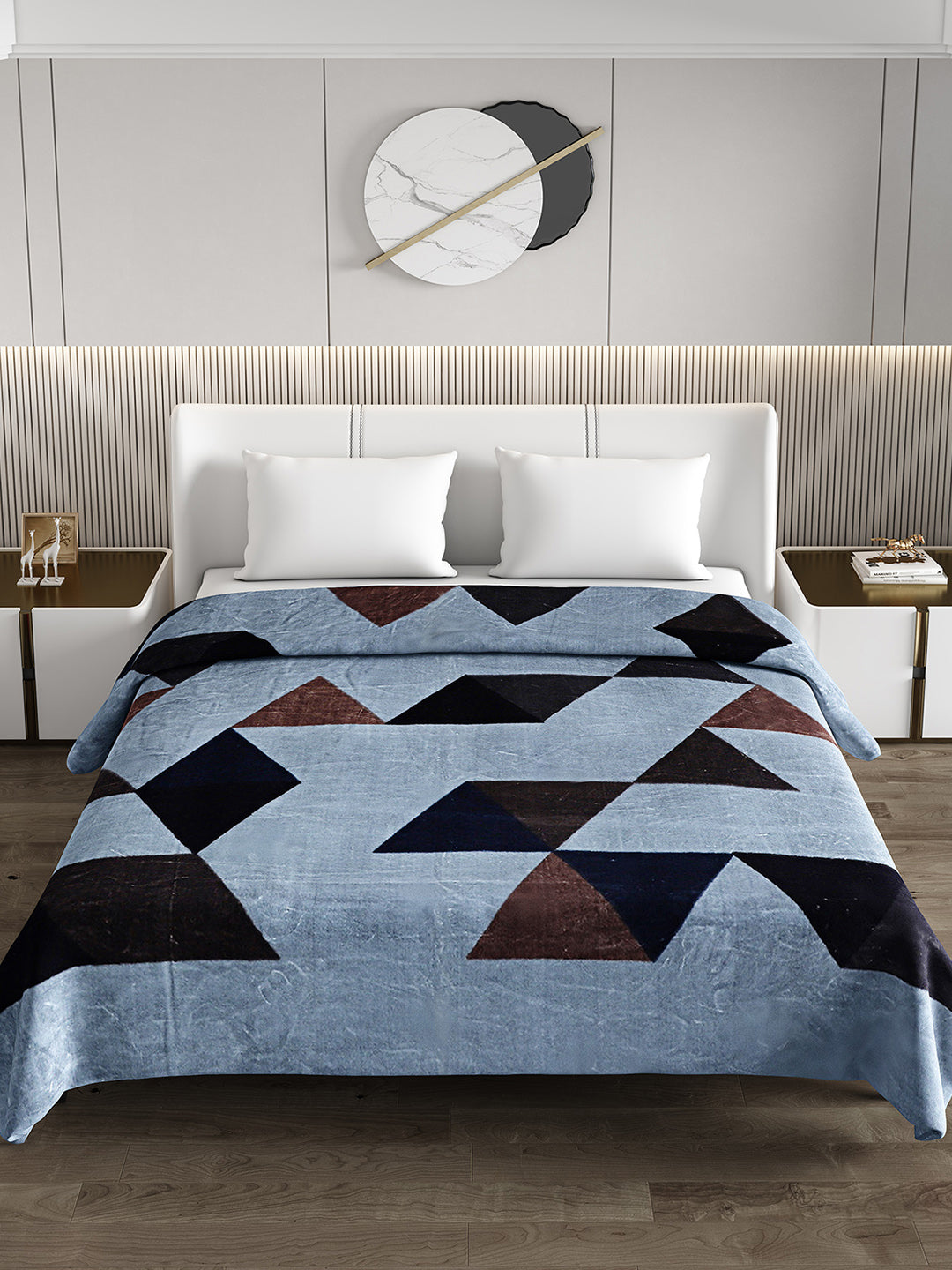 Printed Double Bed 1174 GSM Blanket Firdous 2 Ply (Weight 6.2 kg)
