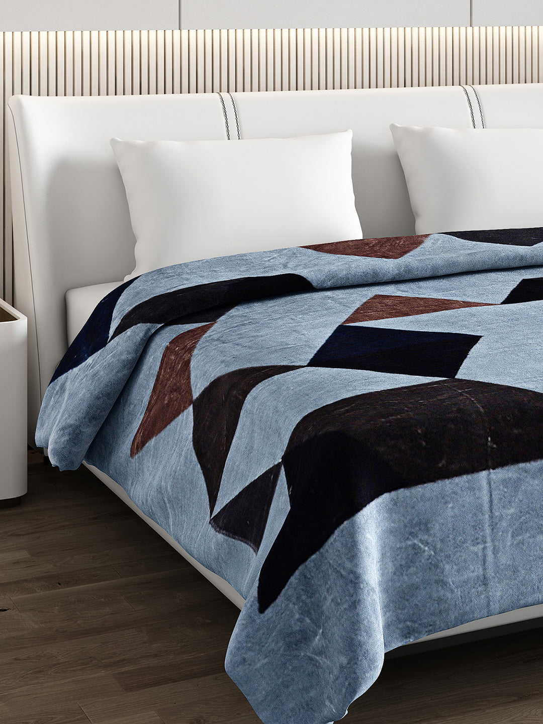 Printed Double Bed 1174 GSM Blanket Firdous 2 Ply (Weight 6.2 kg)