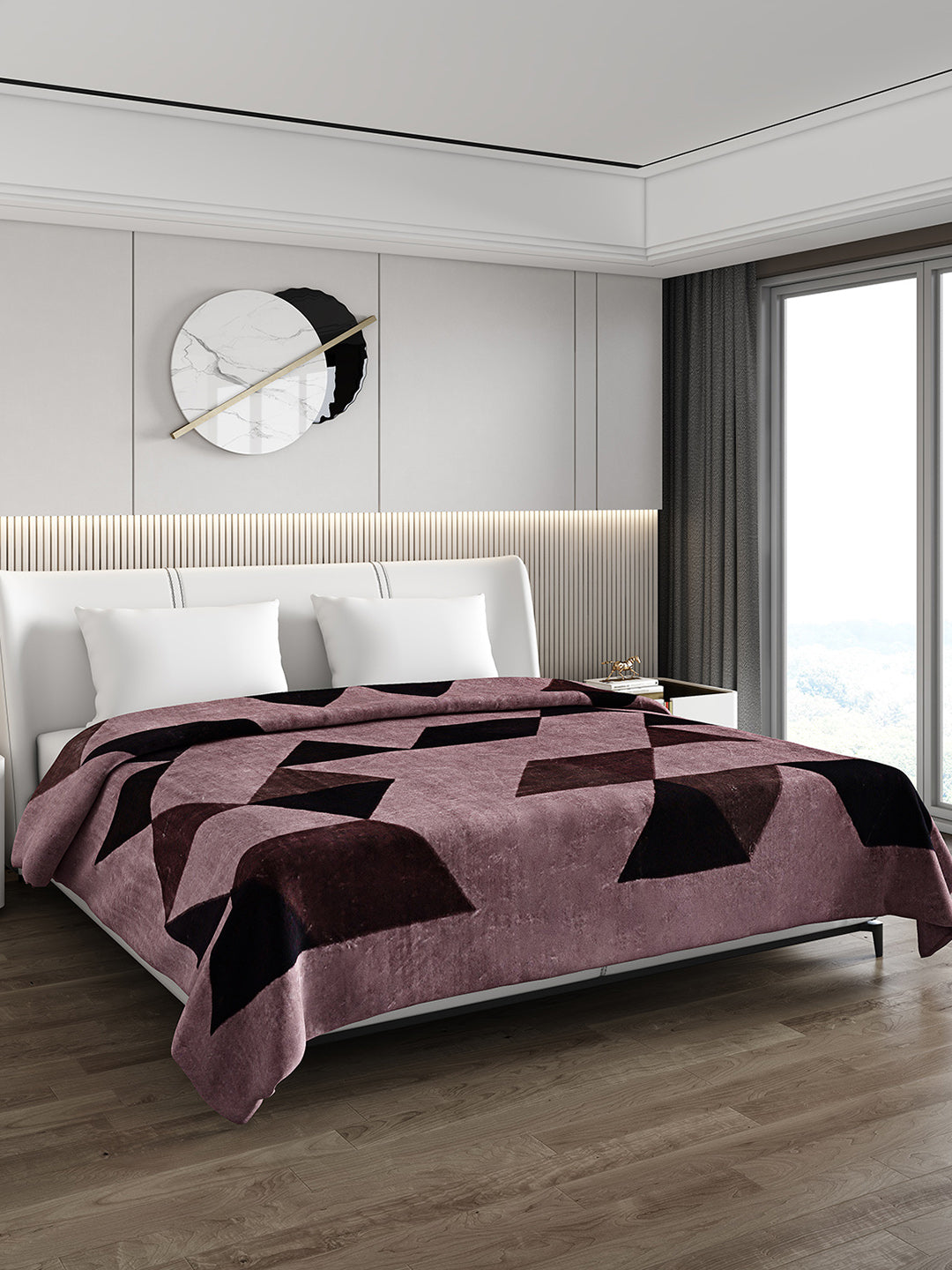 Printed Double Bed 1174 GSM Blanket Firdous 2 Ply (Weight 6.2 kg)