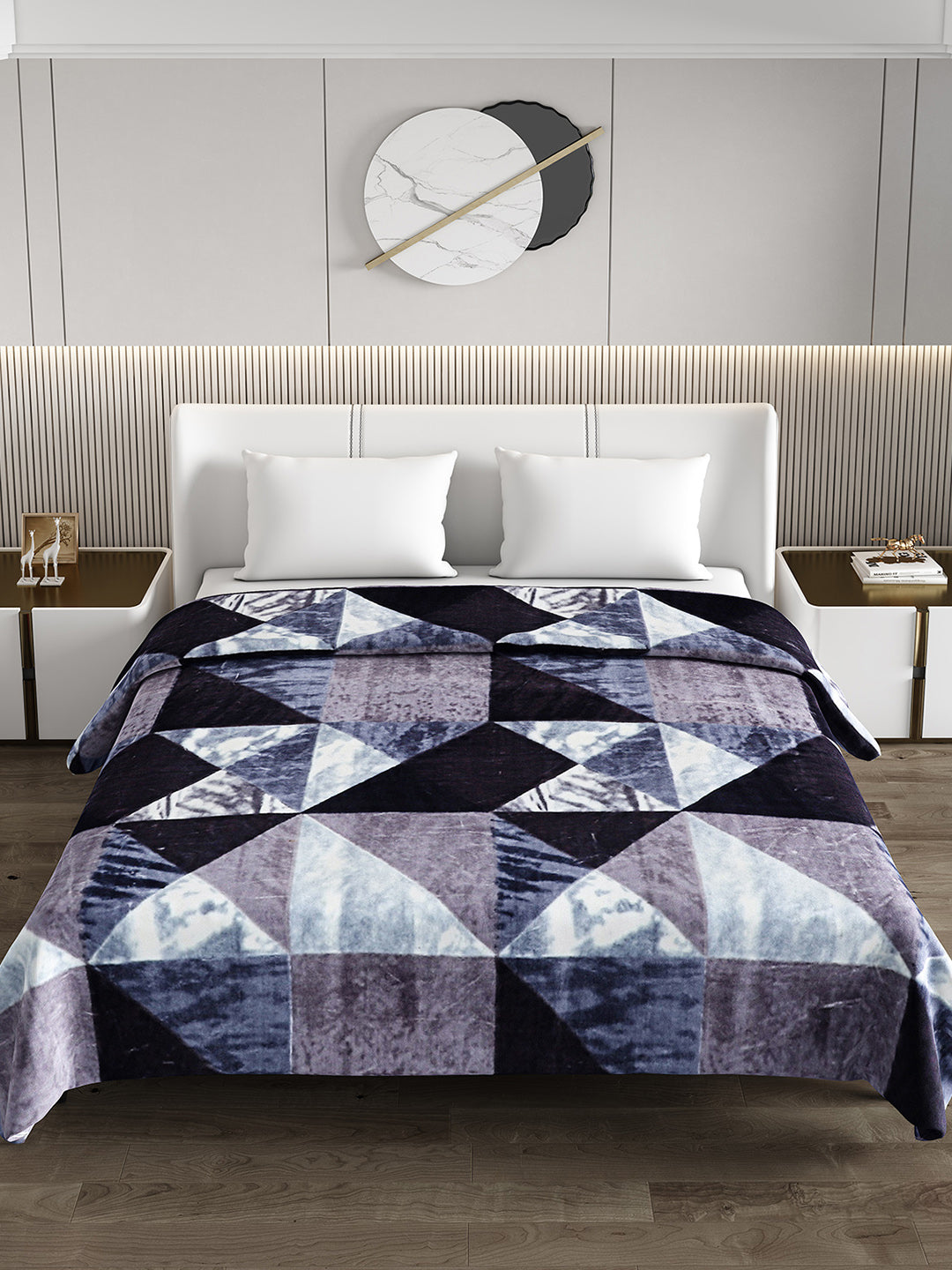 Printed Double Bed 1174 GSM Blanket Firdous 2 Ply (Weight 6.2 kg)