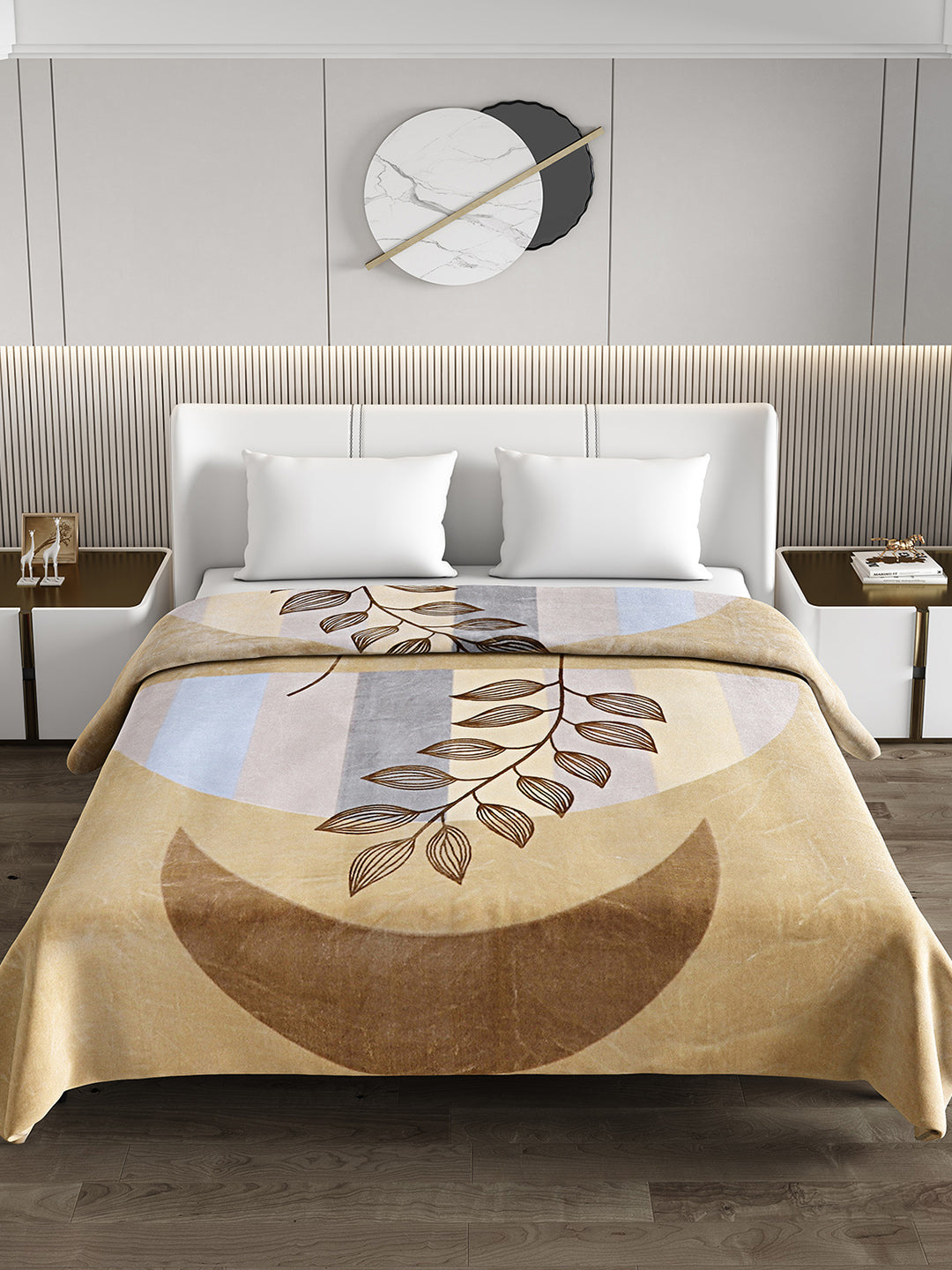 Printed Double Bed 1174 GSM Blanket Firdous 2 Ply (Weight 6.2 kg)