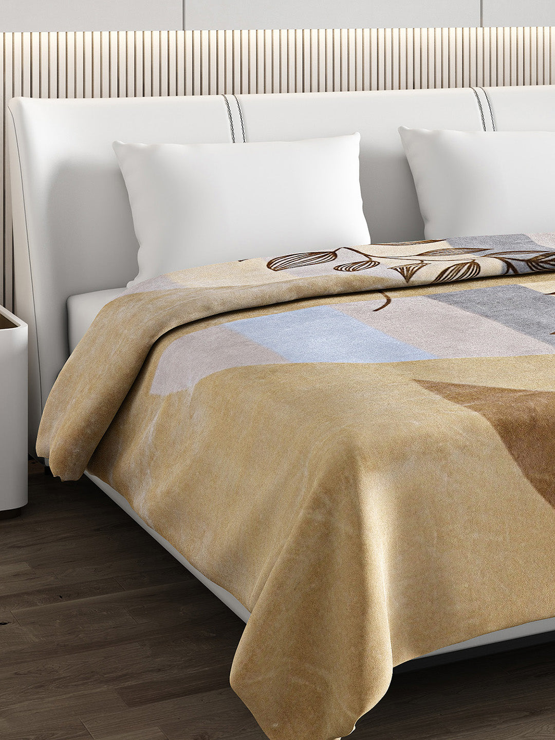 Printed Double Bed 1174 GSM Blanket Firdous 2 Ply (Weight 6.2 kg)