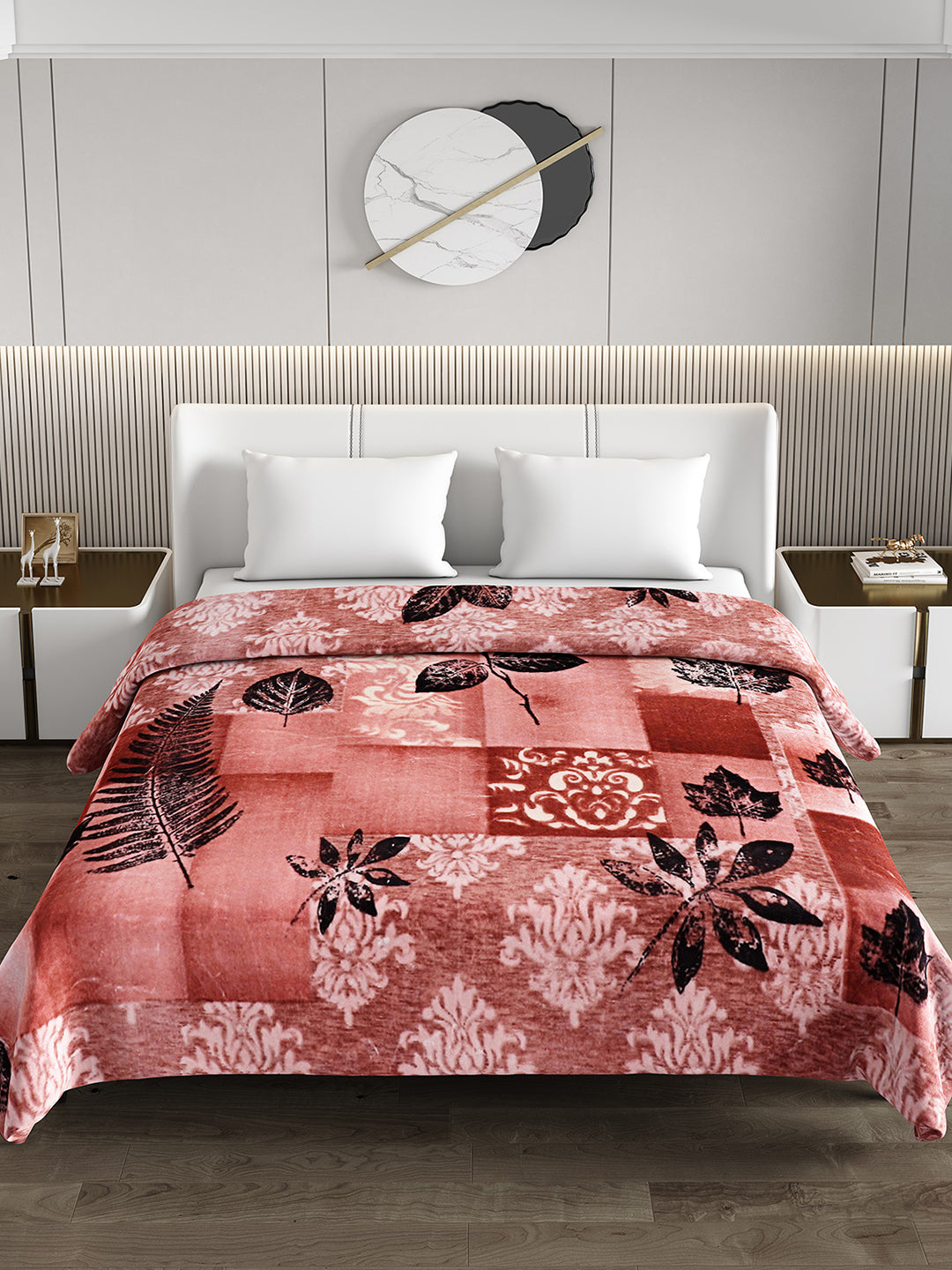 Printed Double Bed 1174 GSM Blanket Firdous 2 Ply (Weight 6.2 kg)
