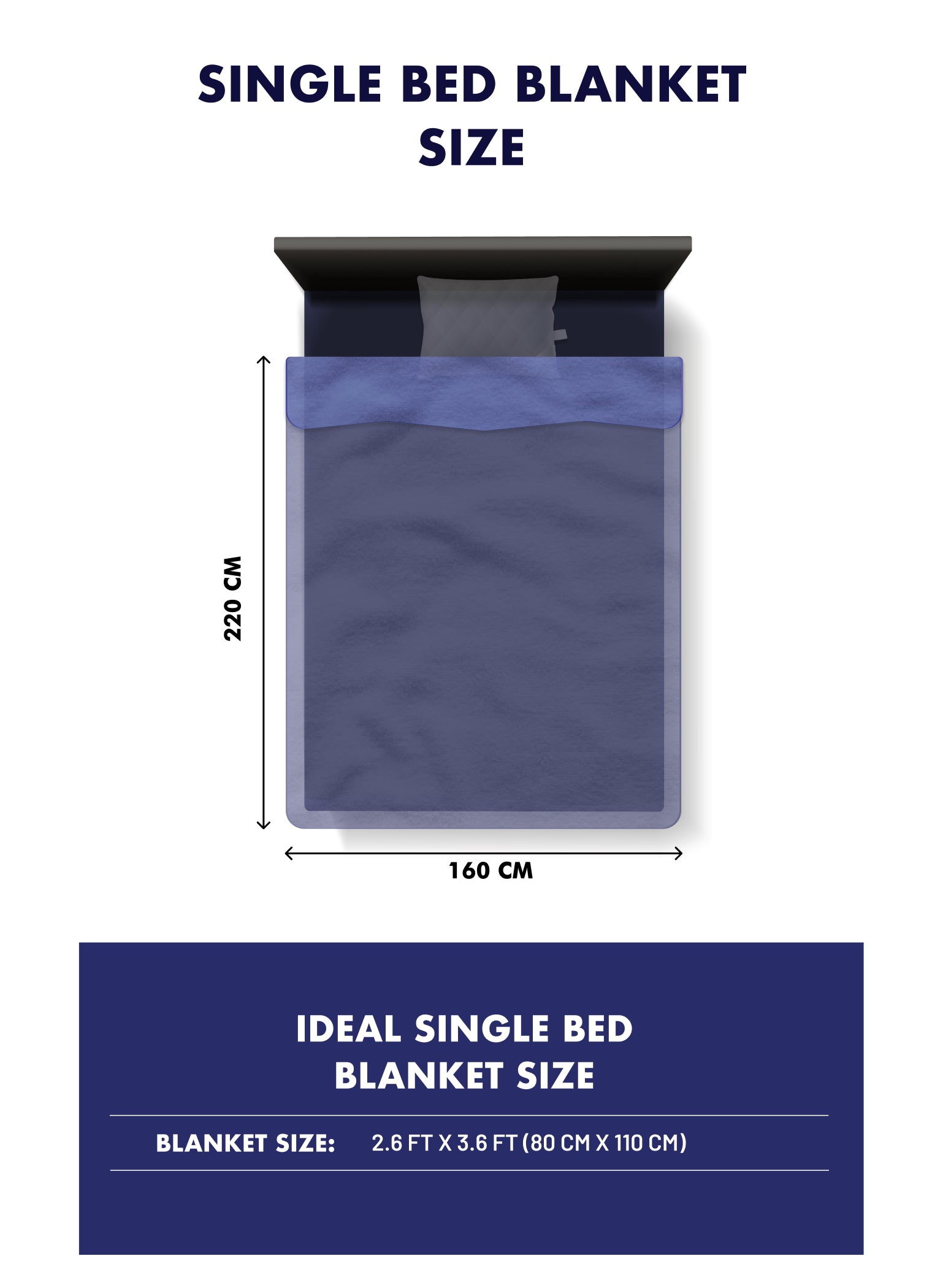 Printed Single Bed 852 GSM Blanket Galaxy 2 Ply (Weight 3 kg)