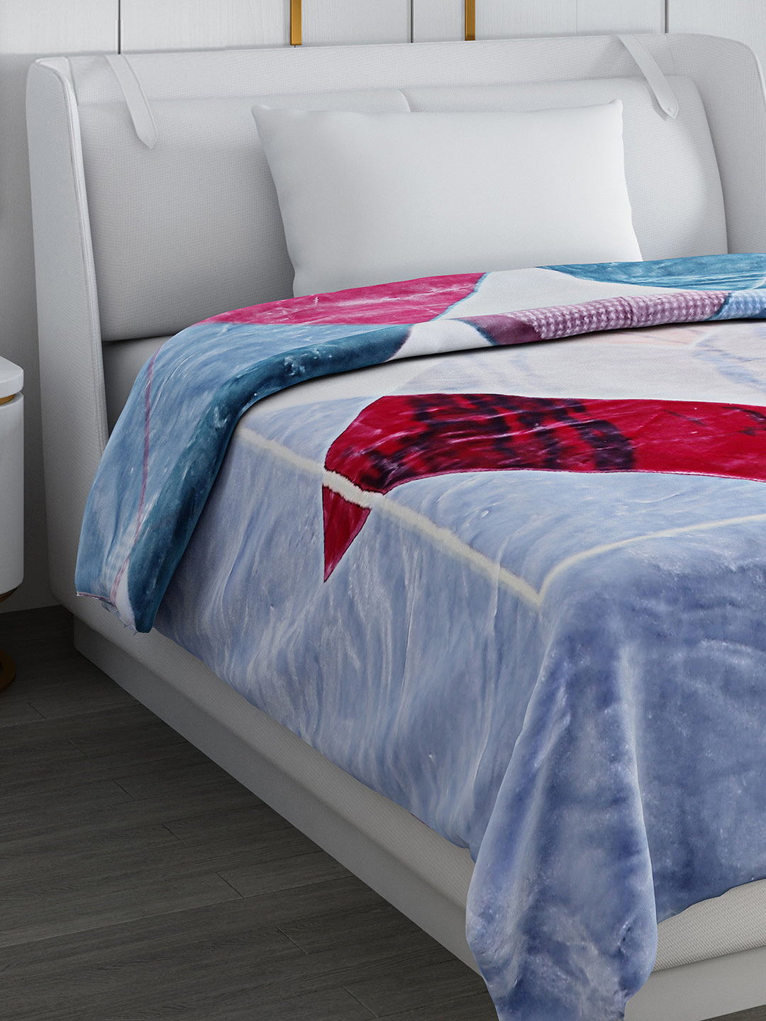 Printed Single Bed 852 GSM Blanket Galaxy 2 Ply (Weight 3 kg)