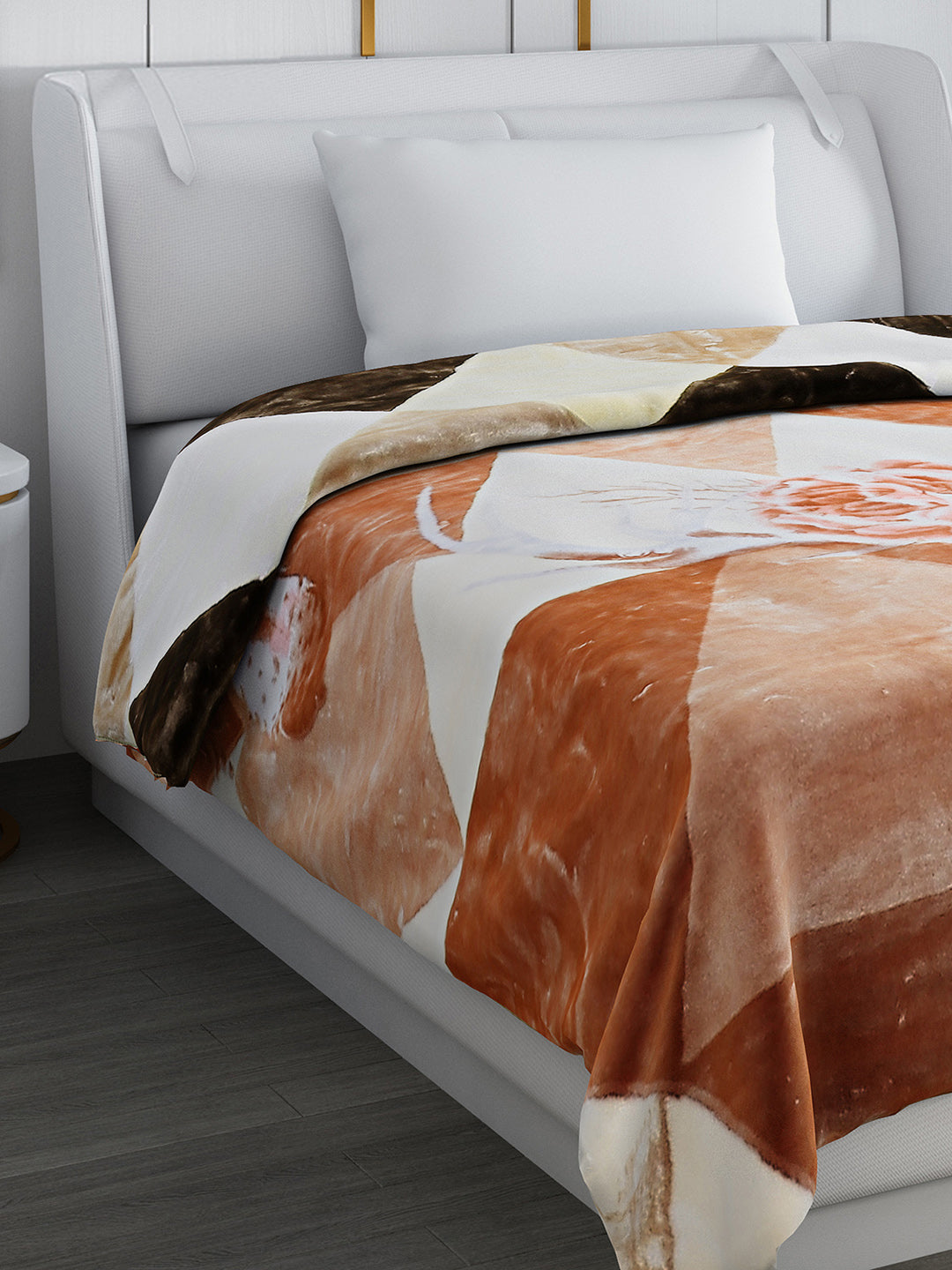 Printed Single Bed 852 GSM Blanket Galaxy 2 Ply (Weight 3 kg)