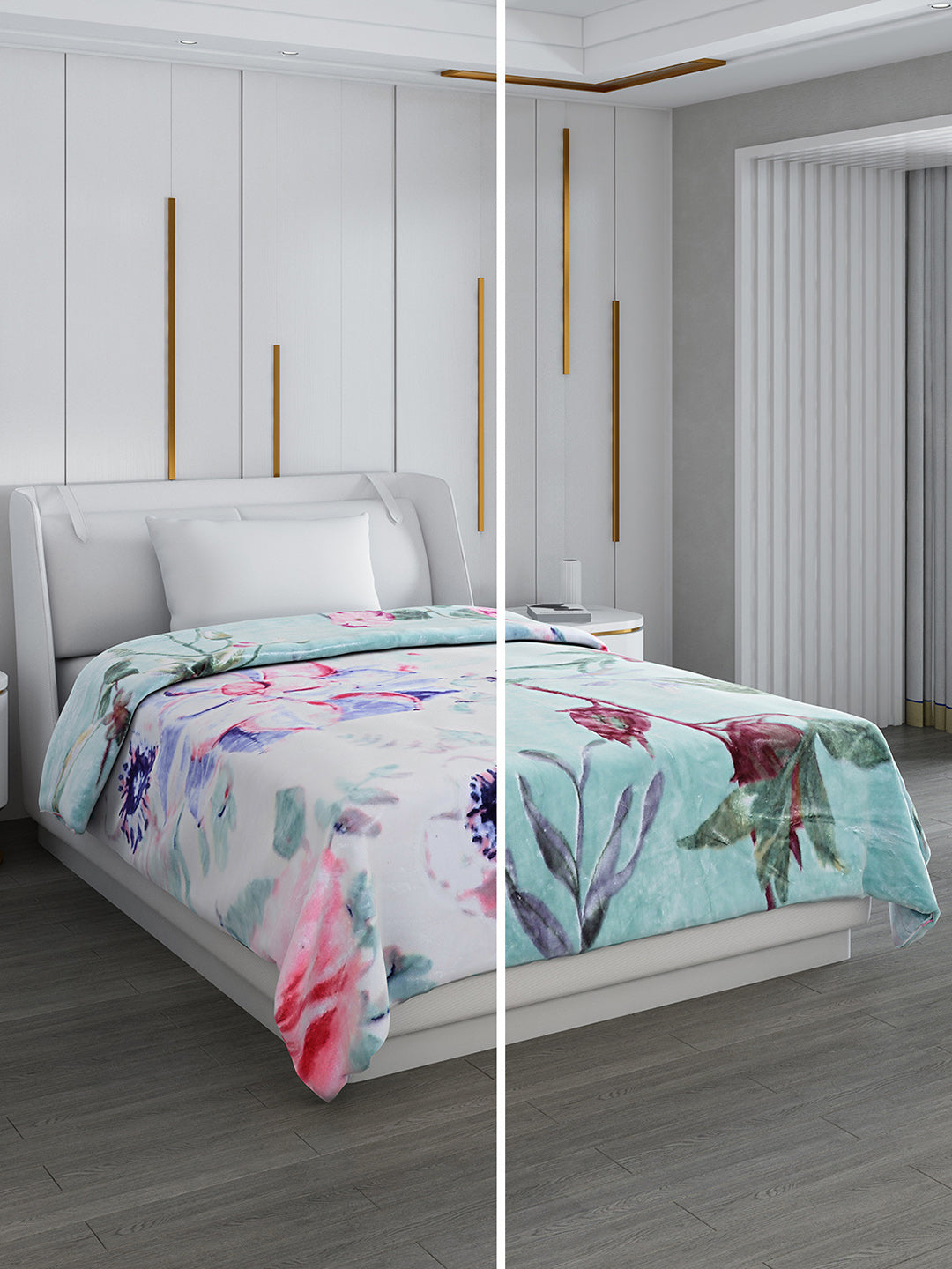 Printed Single Bed Blanket for Mild Winter -2 Ply