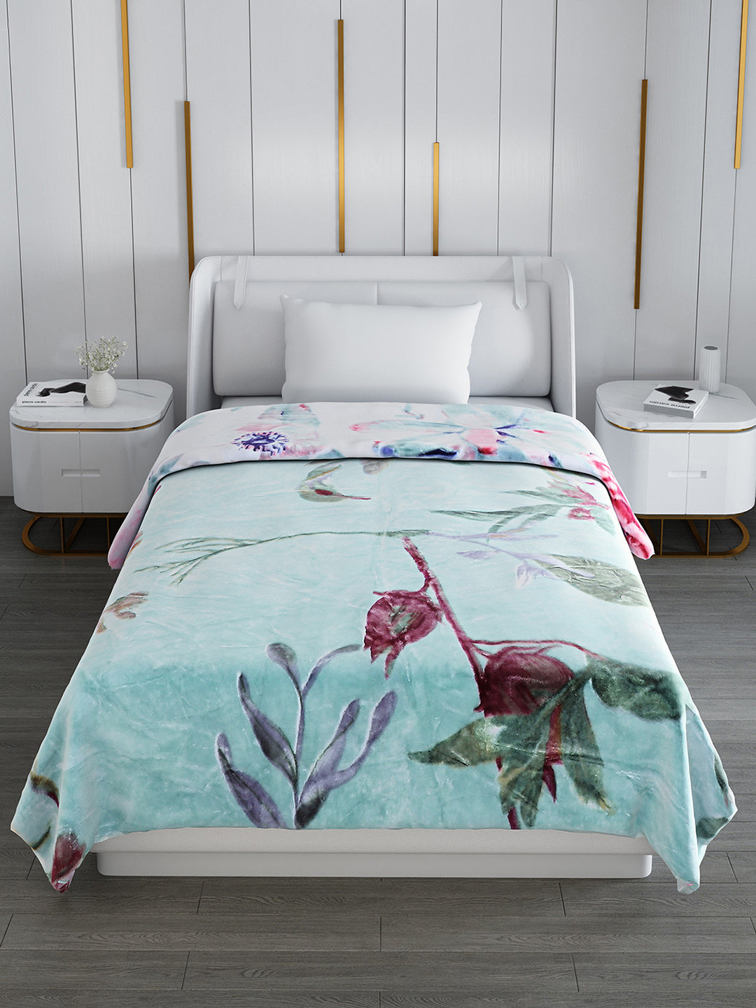 Printed Single Bed Blanket for Mild Winter -2 Ply