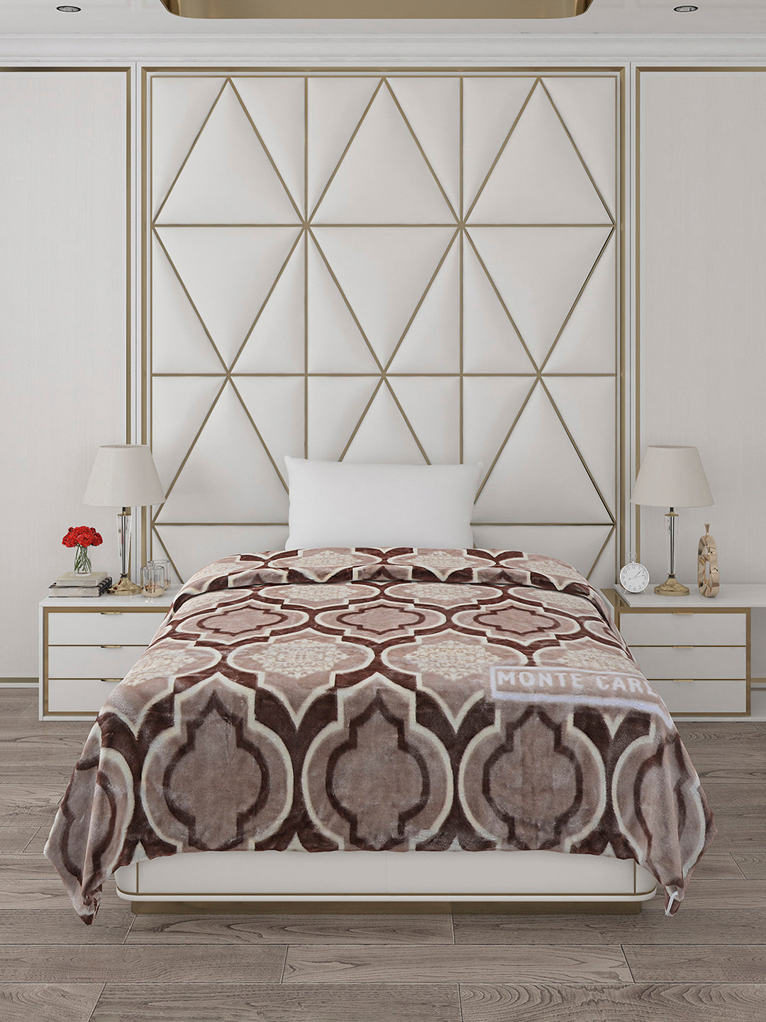 Printed Single Bed Reversible Blanket 2 Ply, 568 GSM, 2 kg (Glamour)