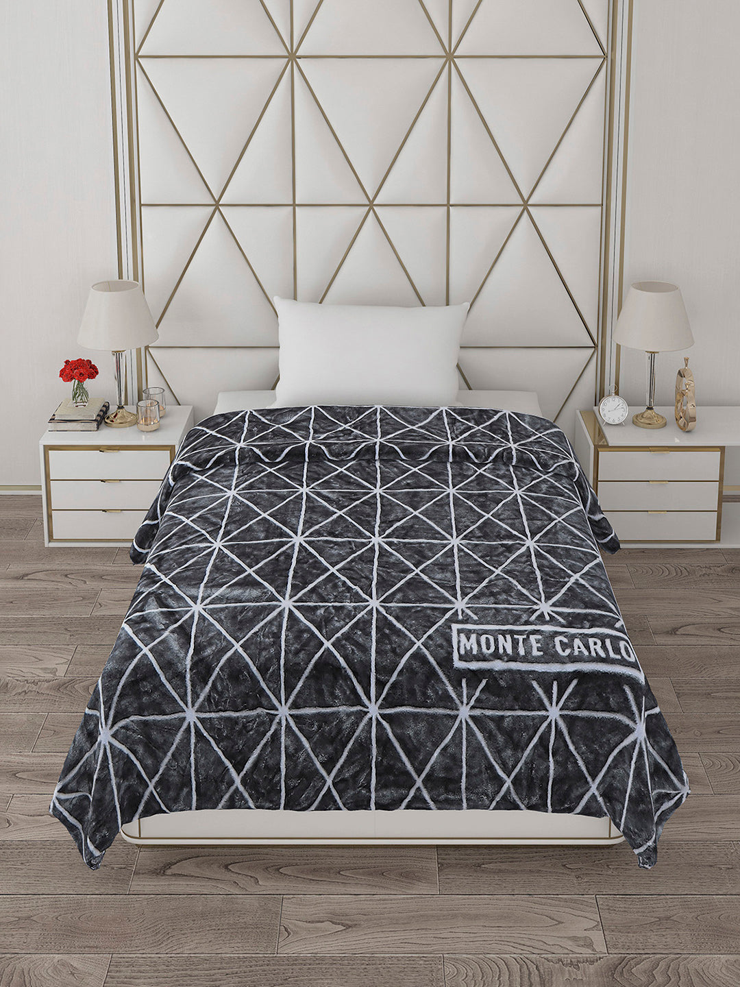 Printed Single Bed Reversible Blanket 2 Ply, 568 GSM, 2 kg (Glamour)