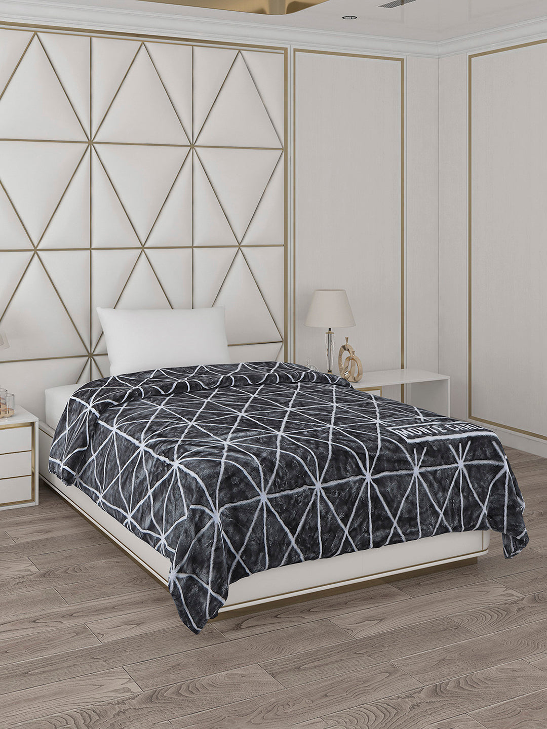 Printed Single Bed Reversible Blanket 2 Ply, 568 GSM, 2 kg (Glamour)