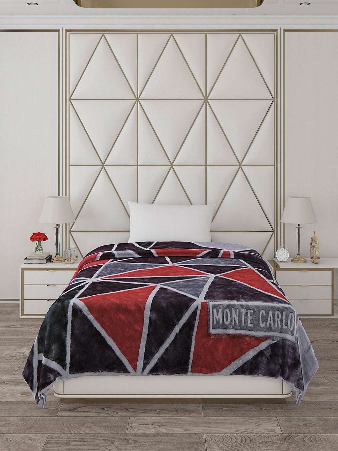 Printed Single Bed Reversible Blanket 2 Ply, 568 GSM, 2 kg (Glamour)