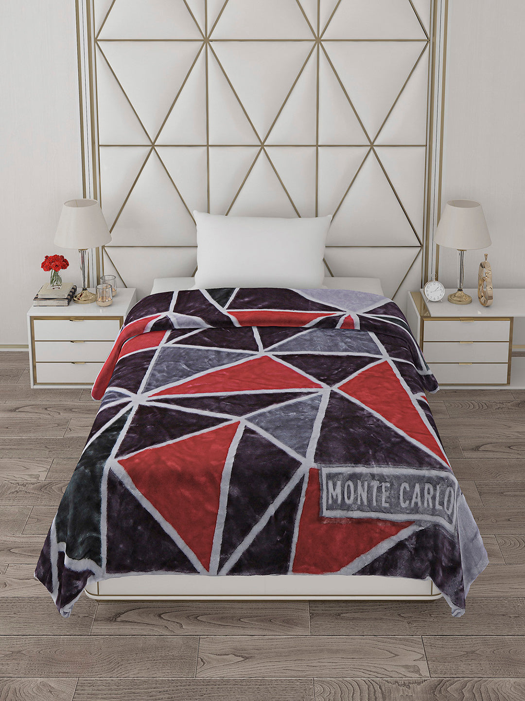 Printed Single Bed Reversible Blanket 2 Ply, 568 GSM, 2 kg (Glamour)