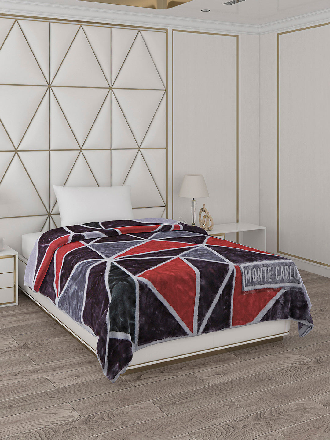Printed Single Bed Reversible Blanket 2 Ply, 568 GSM, 2 kg (Glamour)