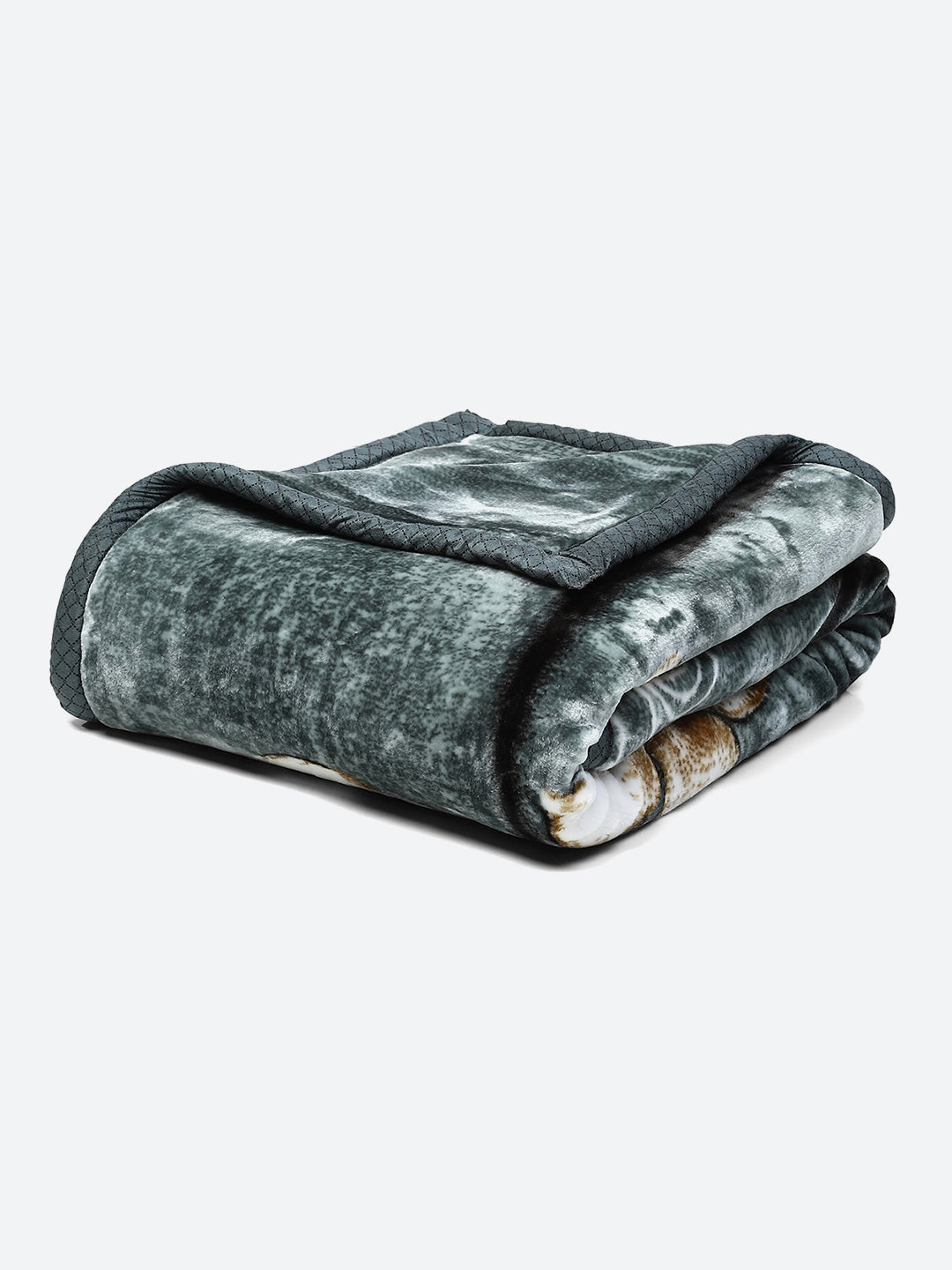 Printed Double Bed 947 GSM Blanket Hunter 2 Ply (Weight 5 kg)