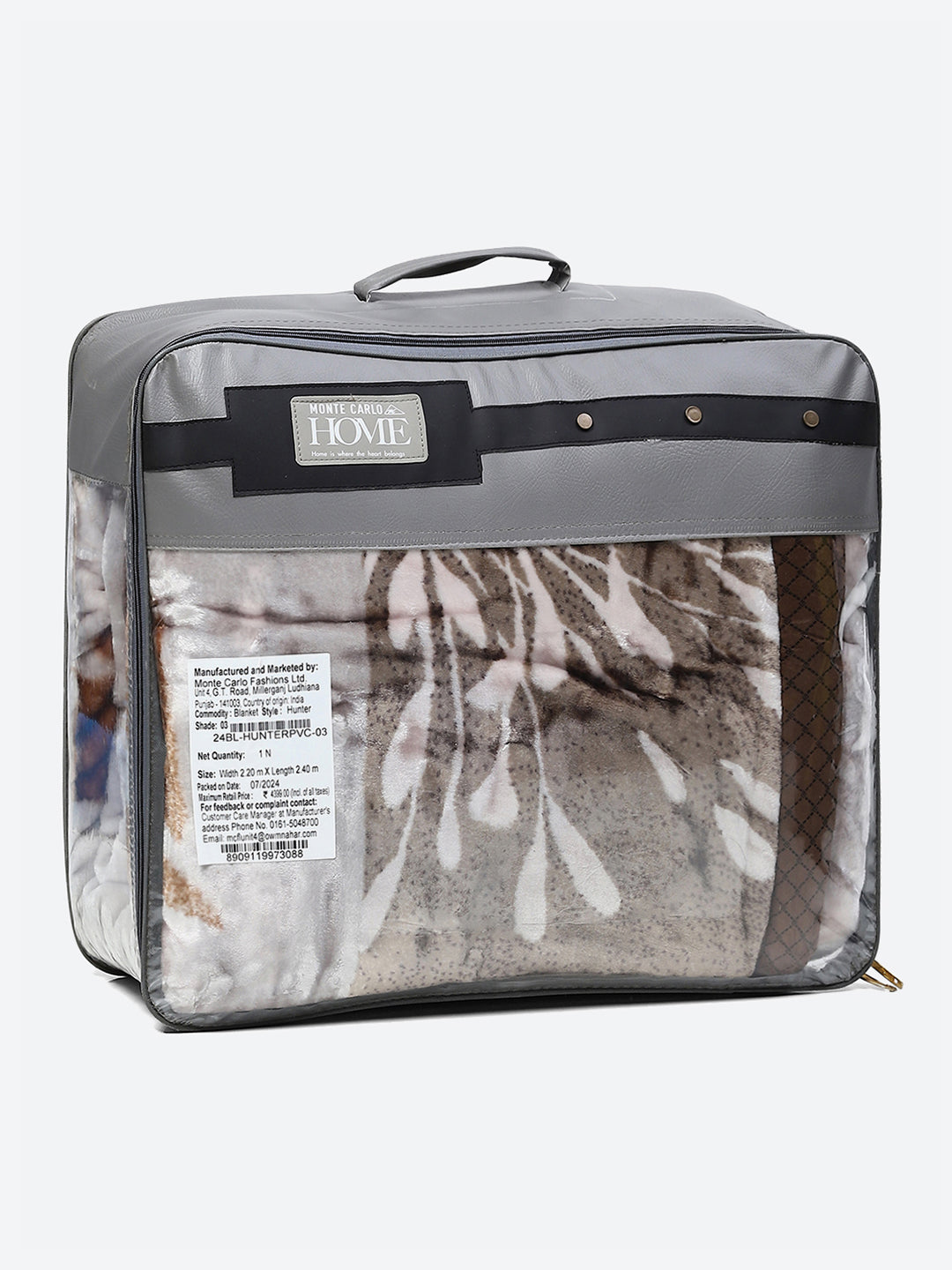 Printed Double Bed 947 GSM Blanket Hunter 2 Ply (Weight 5 kg)