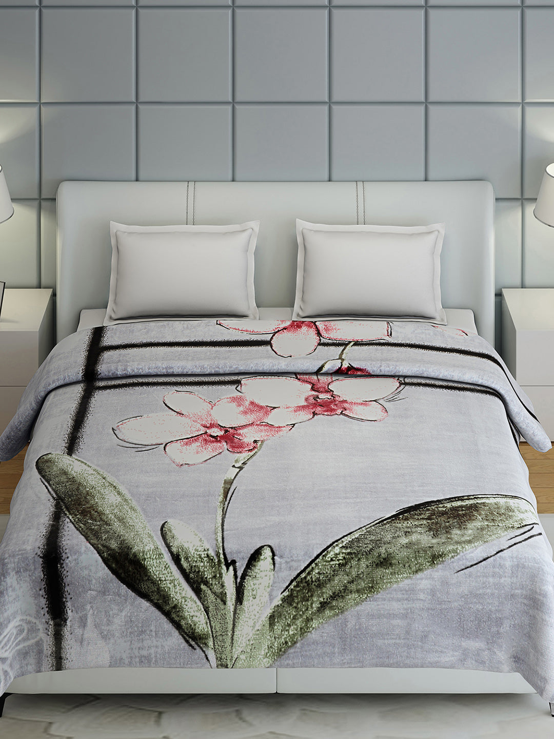 Printed Double Bed 947 GSM Blanket Hunter 2 Ply (Weight 5 kg)