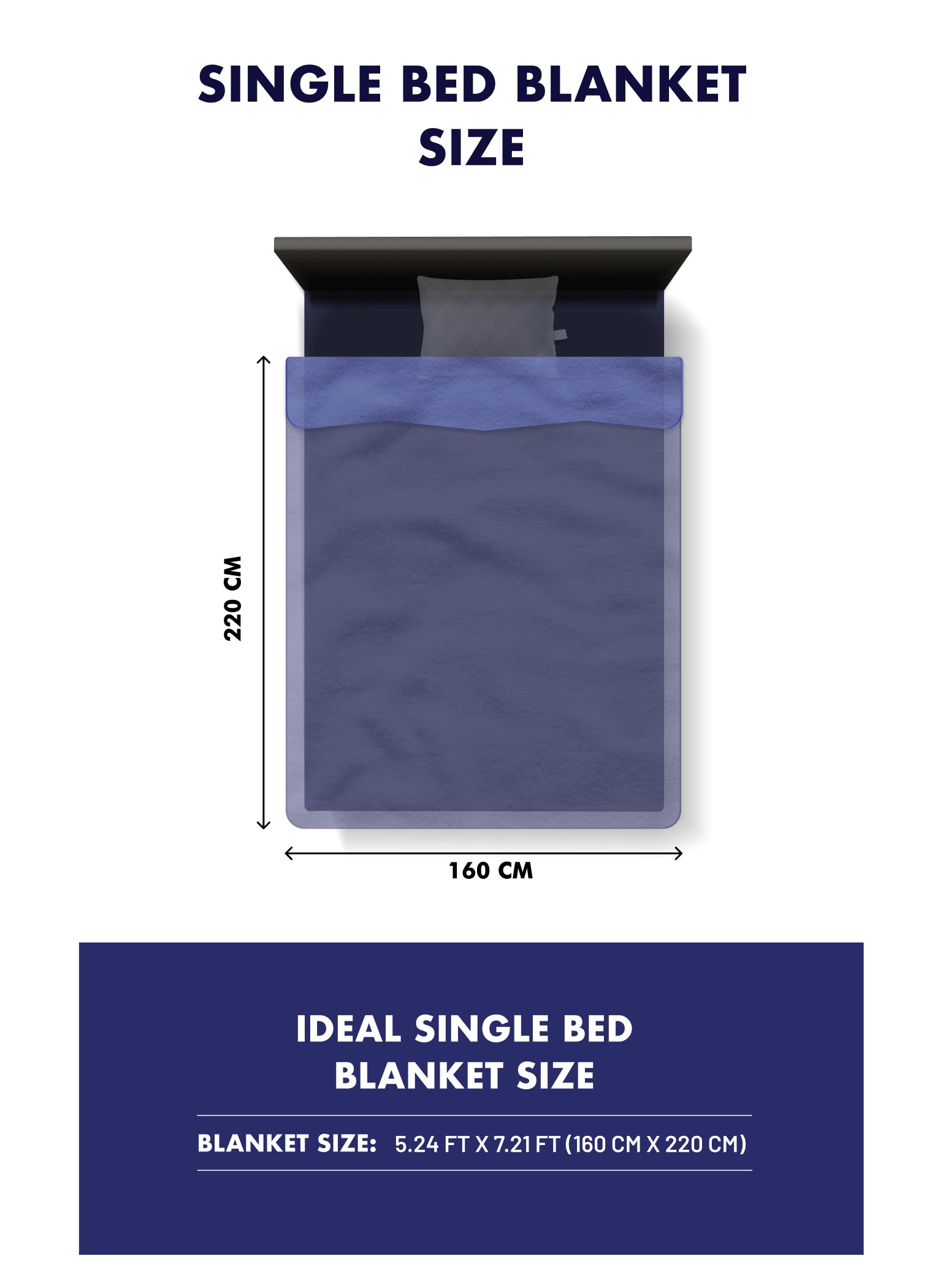 Printed Single Bed 710 GSM Blanket Ignis 2 Ply (Weight 2.5 kg)