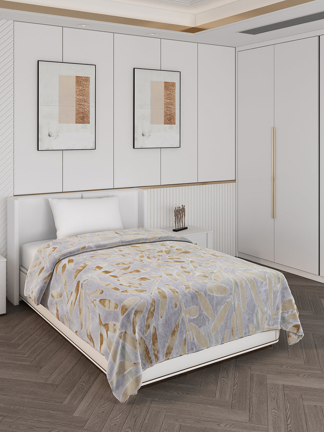 Printed Single Bed 710 GSM Blanket Ignis 2 Ply (Weight 2.5 kg)