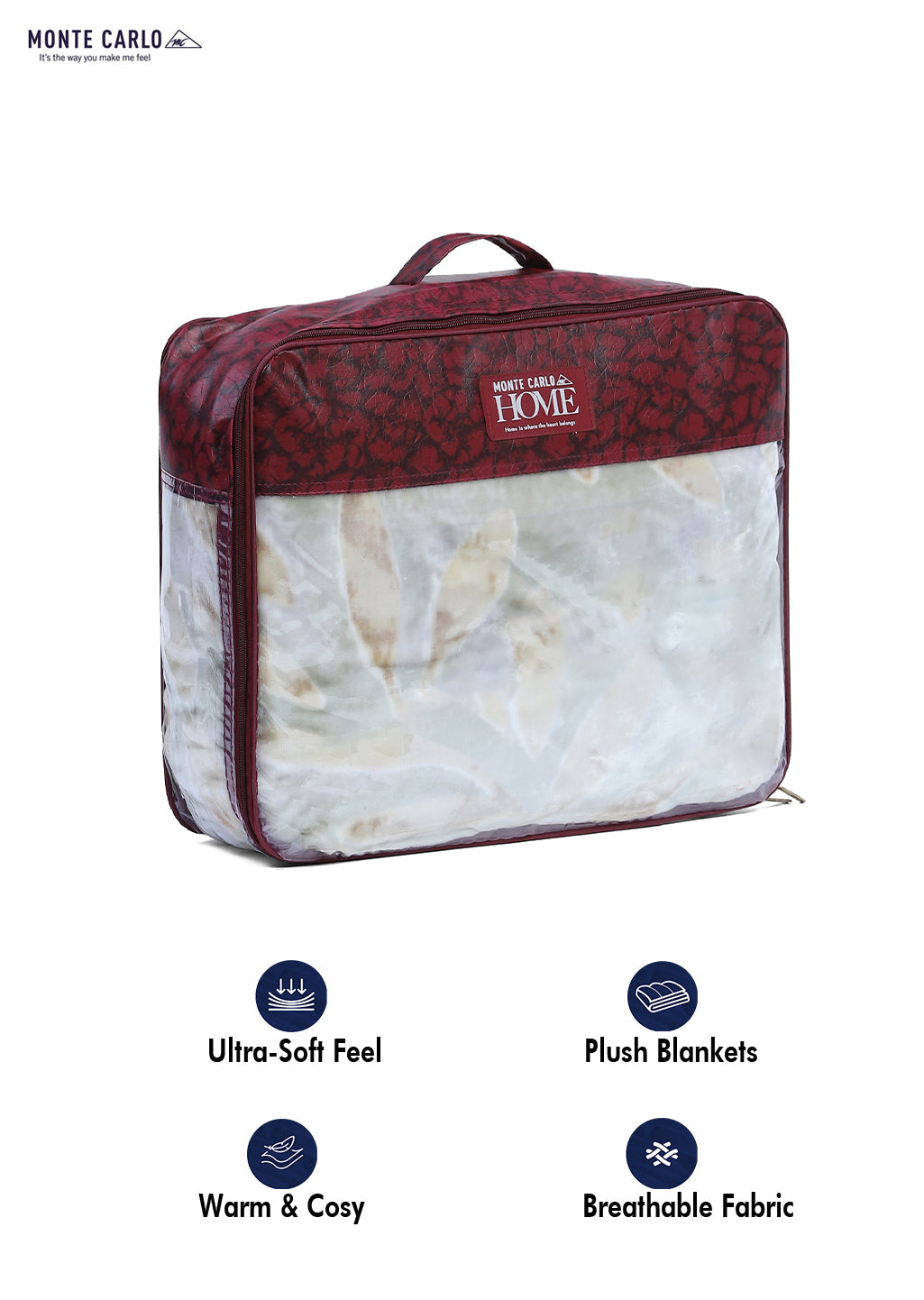 Printed Single Bed 710 GSM Blanket Ignis 2 Ply (Weight 2.5 kg)
