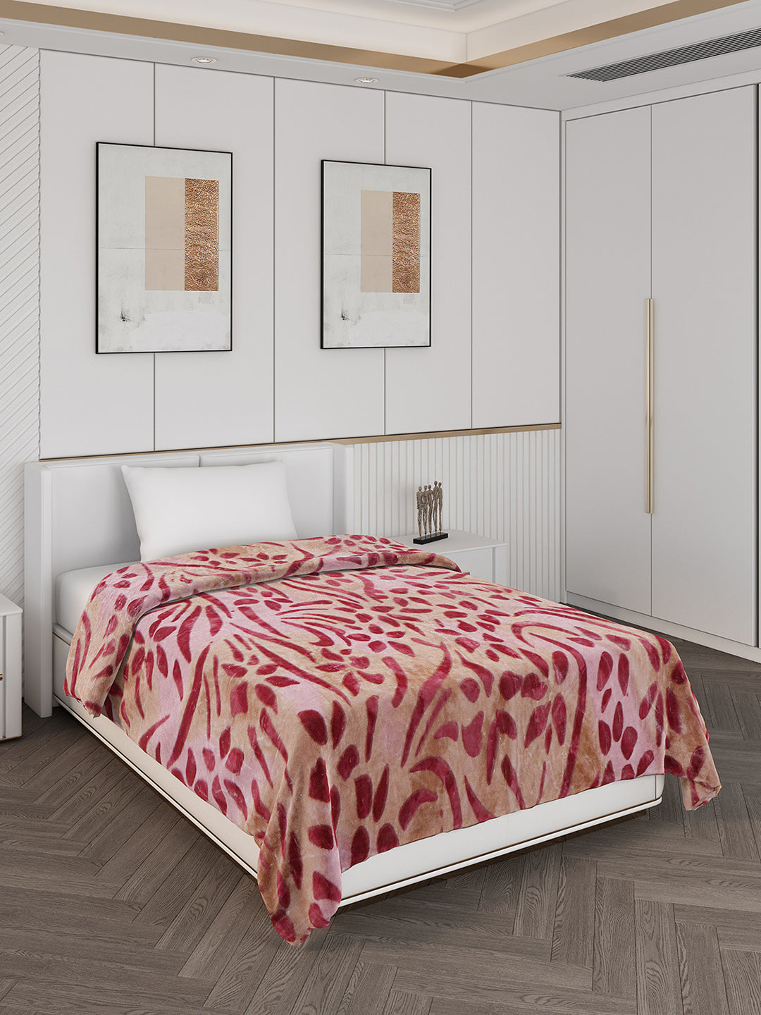 Printed Single Bed 710 GSM Blanket Ignis 2 Ply (Weight 2.5 kg)