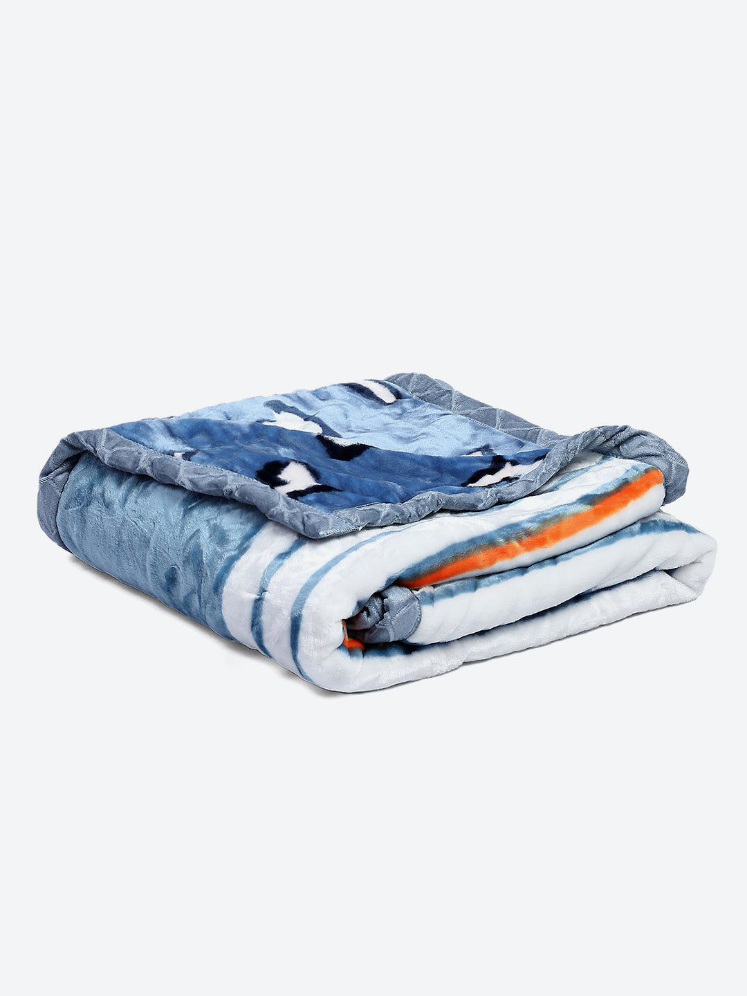 Printed Single Bed Reversible Blanket 2 Ply, 511 GSM, 1.8 kg (New Diamond)