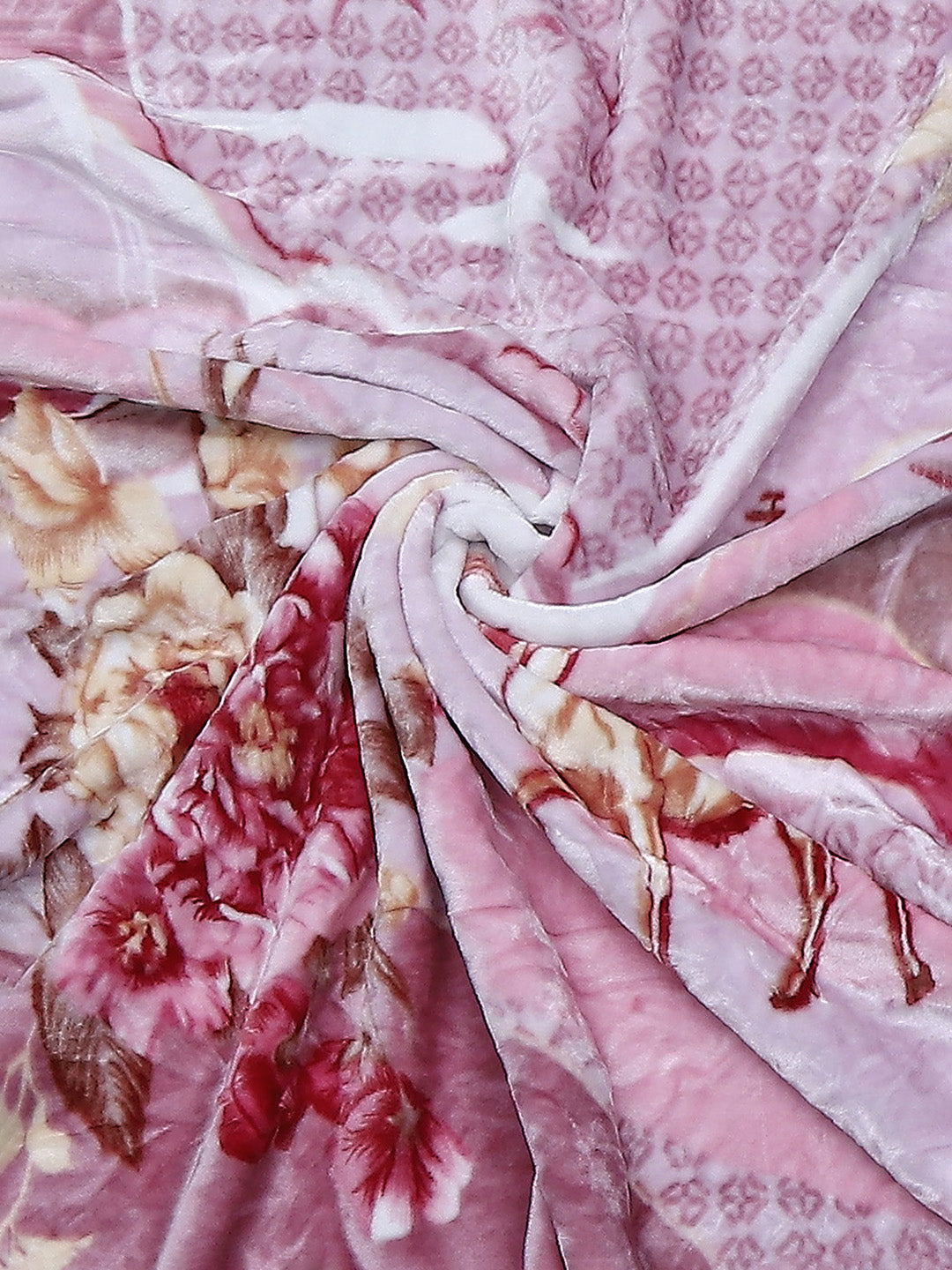 Printed Single Bed Reversible Blanket 2 Ply, 511 GSM, 1.8 kg (New Diamond)