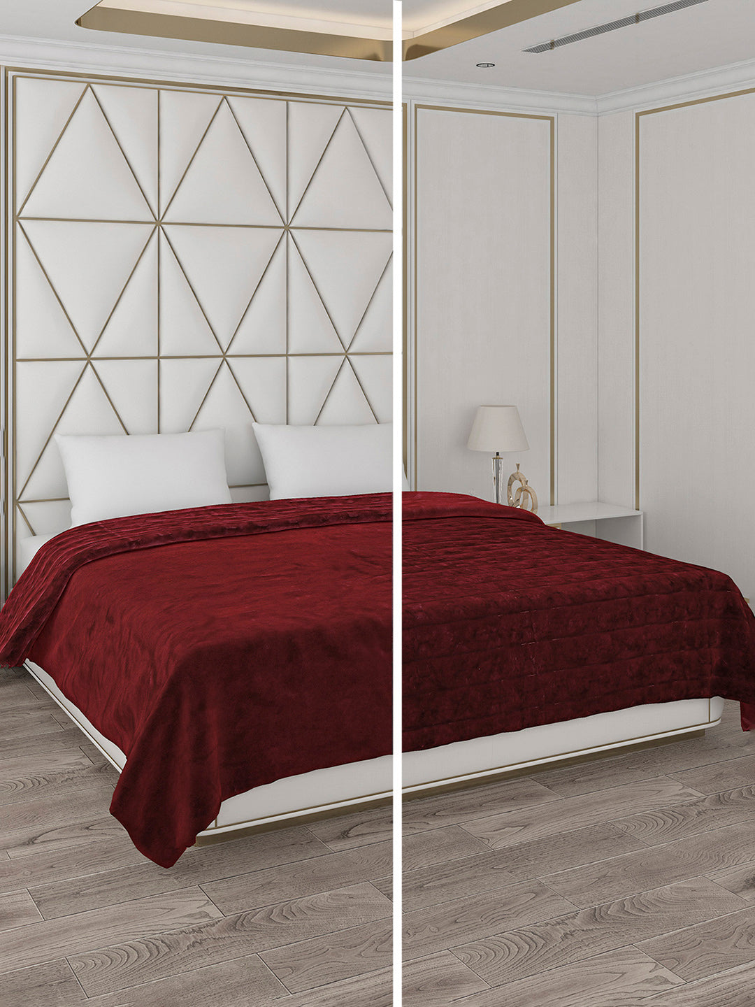 Self Design Double Bed 850 GSM Blanket Orion 2 Ply (Weight 4.5 kg)
