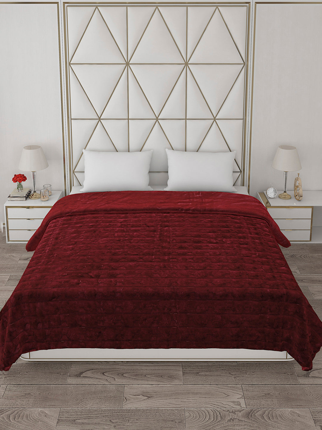 Self Design Double Bed 850 GSM Blanket Orion 2 Ply (Weight 4.5 kg)
