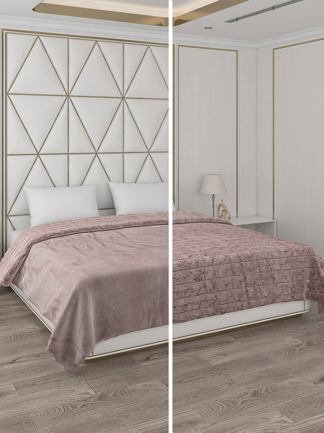 Self Design Double Bed 850 GSM Blanket Orion 2 Ply (Weight 4.5 kg)