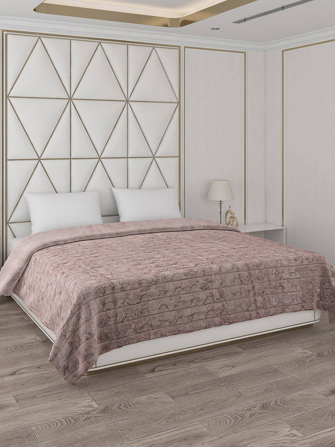 Self Design Double Bed 850 GSM Blanket Orion 2 Ply (Weight 4.5 kg)