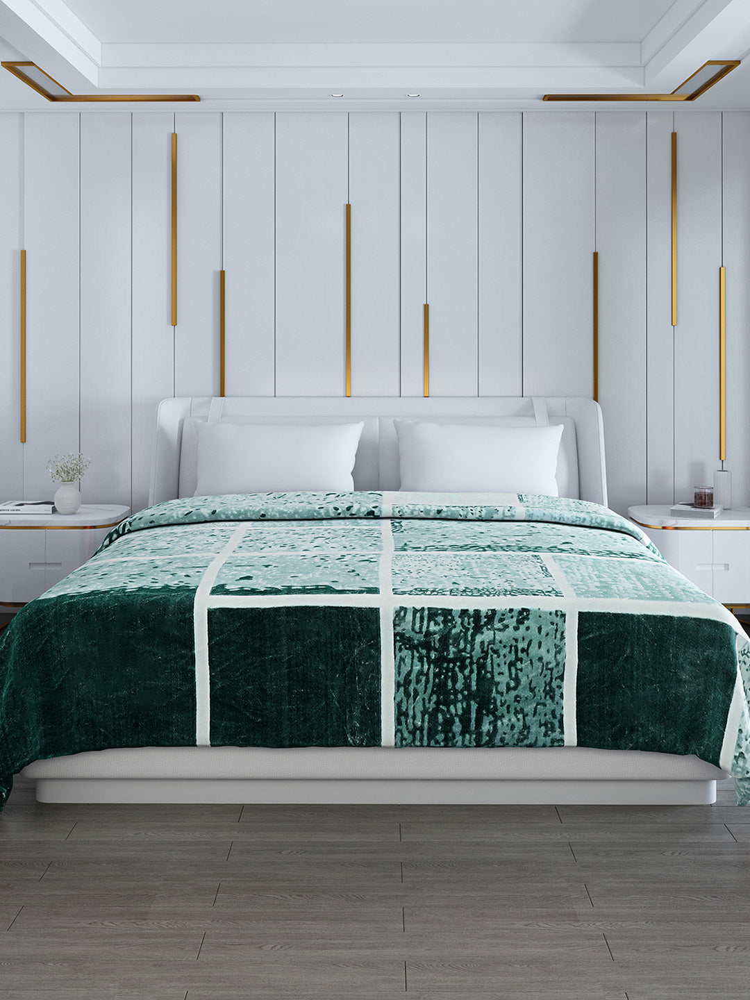 Printed Double Bed 994 GSM Blanket Parker 2 Ply (Weight 5.25 kg)