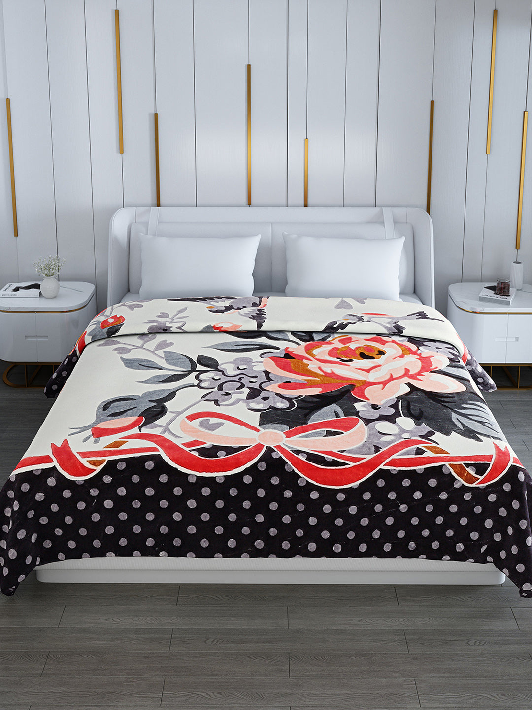 Printed Double Bed 994 GSM Blanket Parker 2 Ply (Weight 5.25 kg)