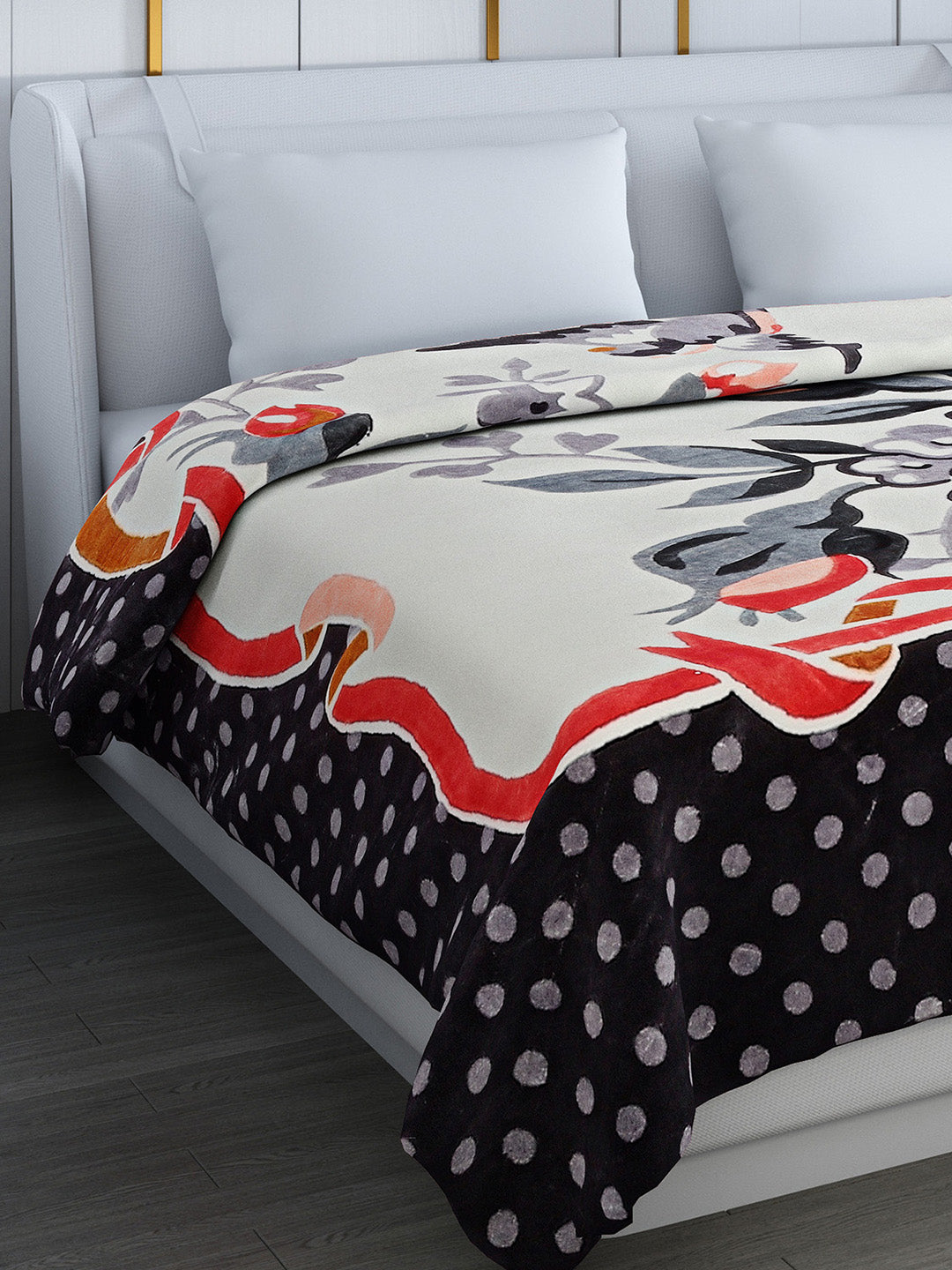 Printed Double Bed 994 GSM Blanket Parker 2 Ply (Weight 5.25 kg)