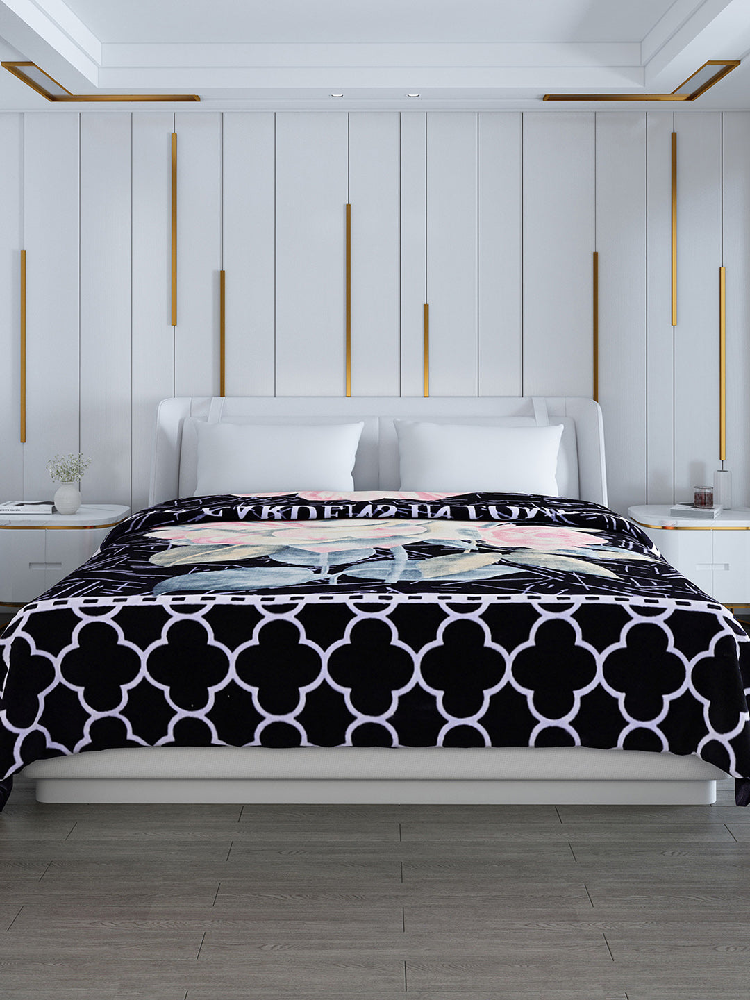 Printed Double Bed 994 GSM Blanket Parker 2 Ply (Weight 5.25 kg)