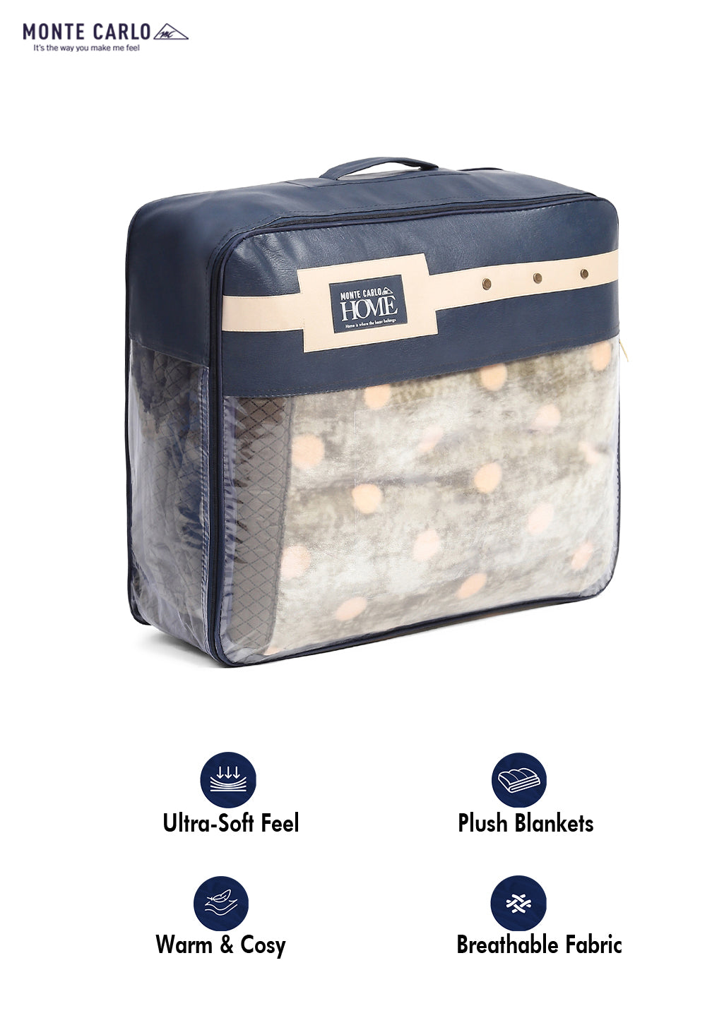 Printed Double Bed 994 GSM Blanket Parker 2 Ply (Weight 5.25 kg)