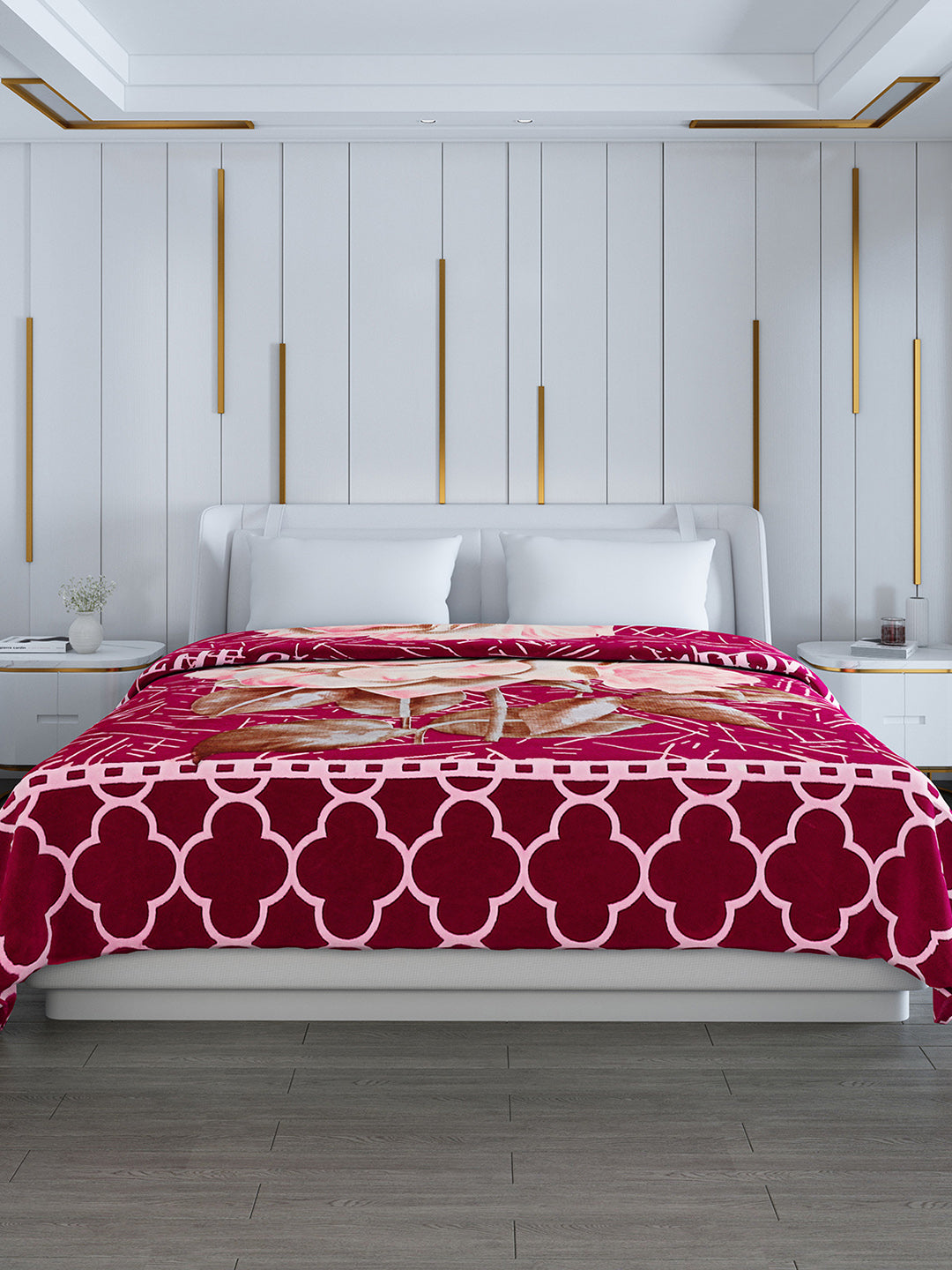 Printed Double Bed 994 GSM Blanket Parker 2 Ply (Weight 5.25 kg)