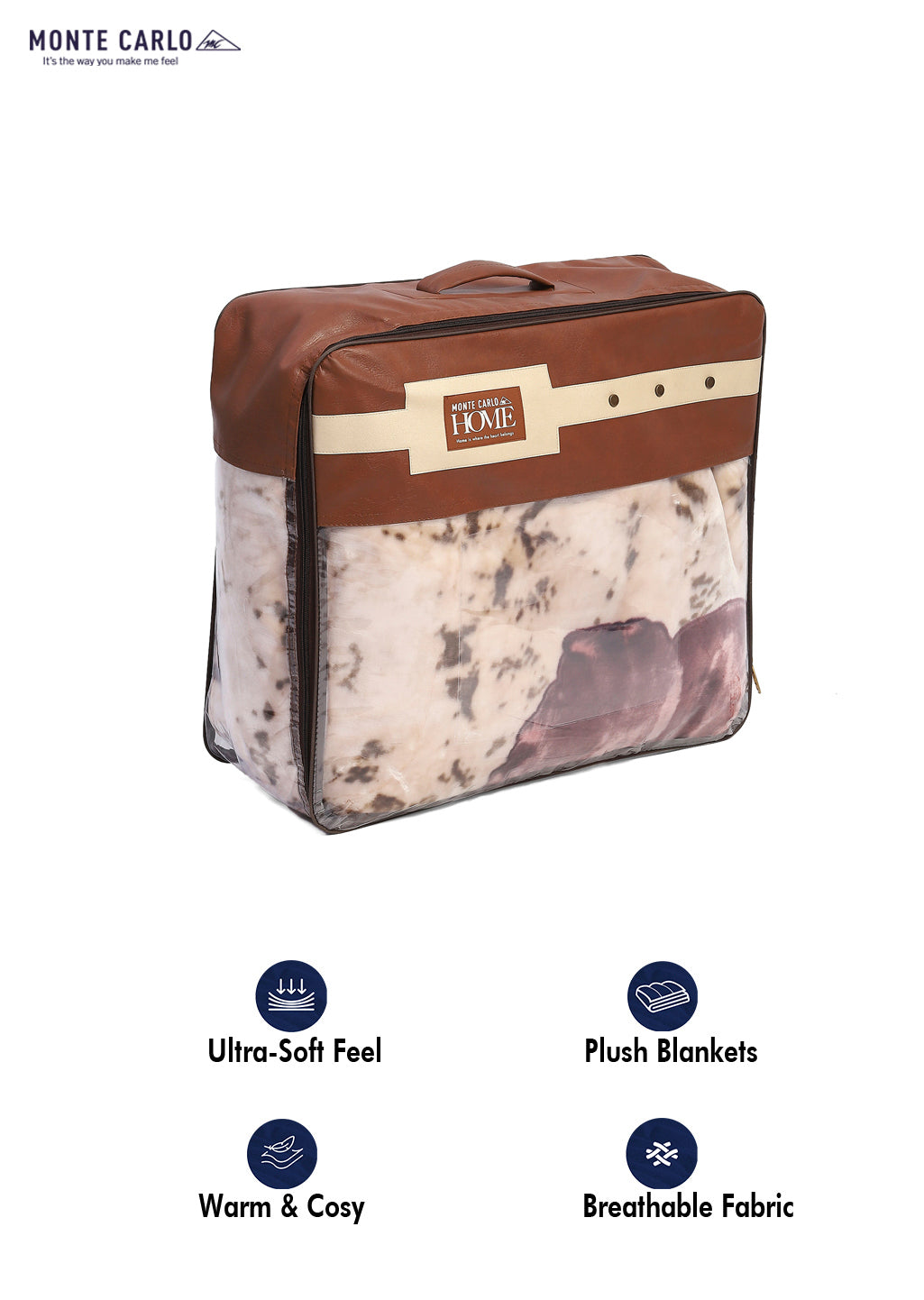 Printed Single Bed 1051 GSM Blanket Pearl 2 Ply (Weight 3.7 kg)