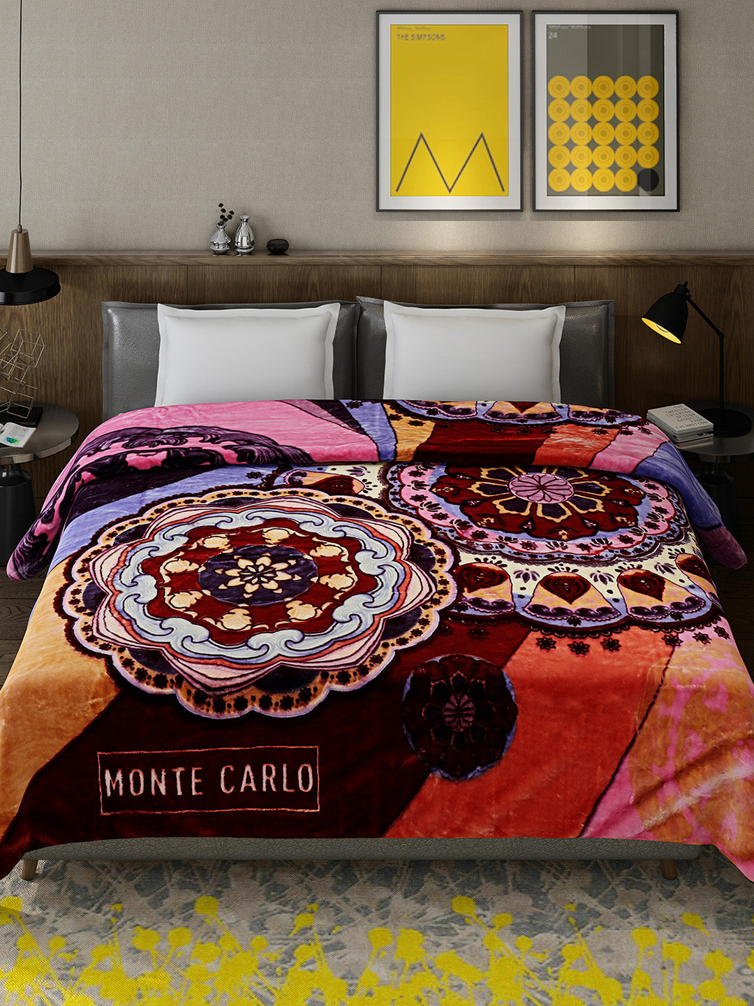 Printed Double Bed 757 GSM Blanket Pride 2 Ply (Weight 4 kg)
