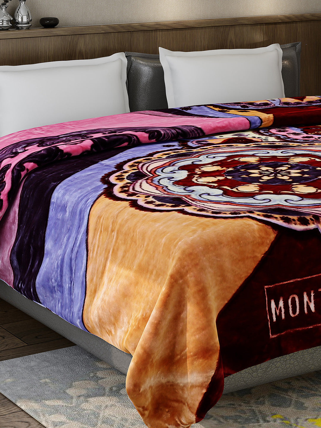 Printed Double Bed 757 GSM Blanket Pride 2 Ply (Weight 4 kg)